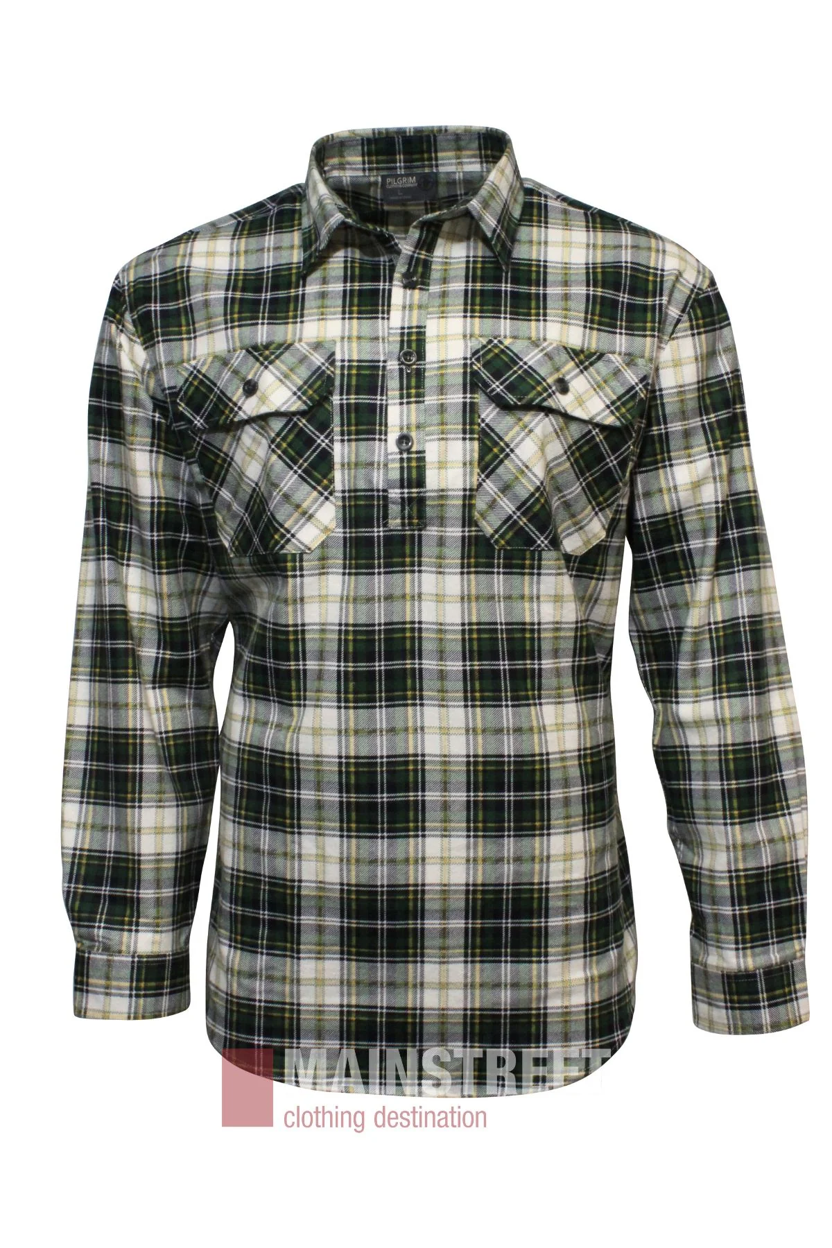 Pilgrim Closed Front Flannelette Shirt - King Size
