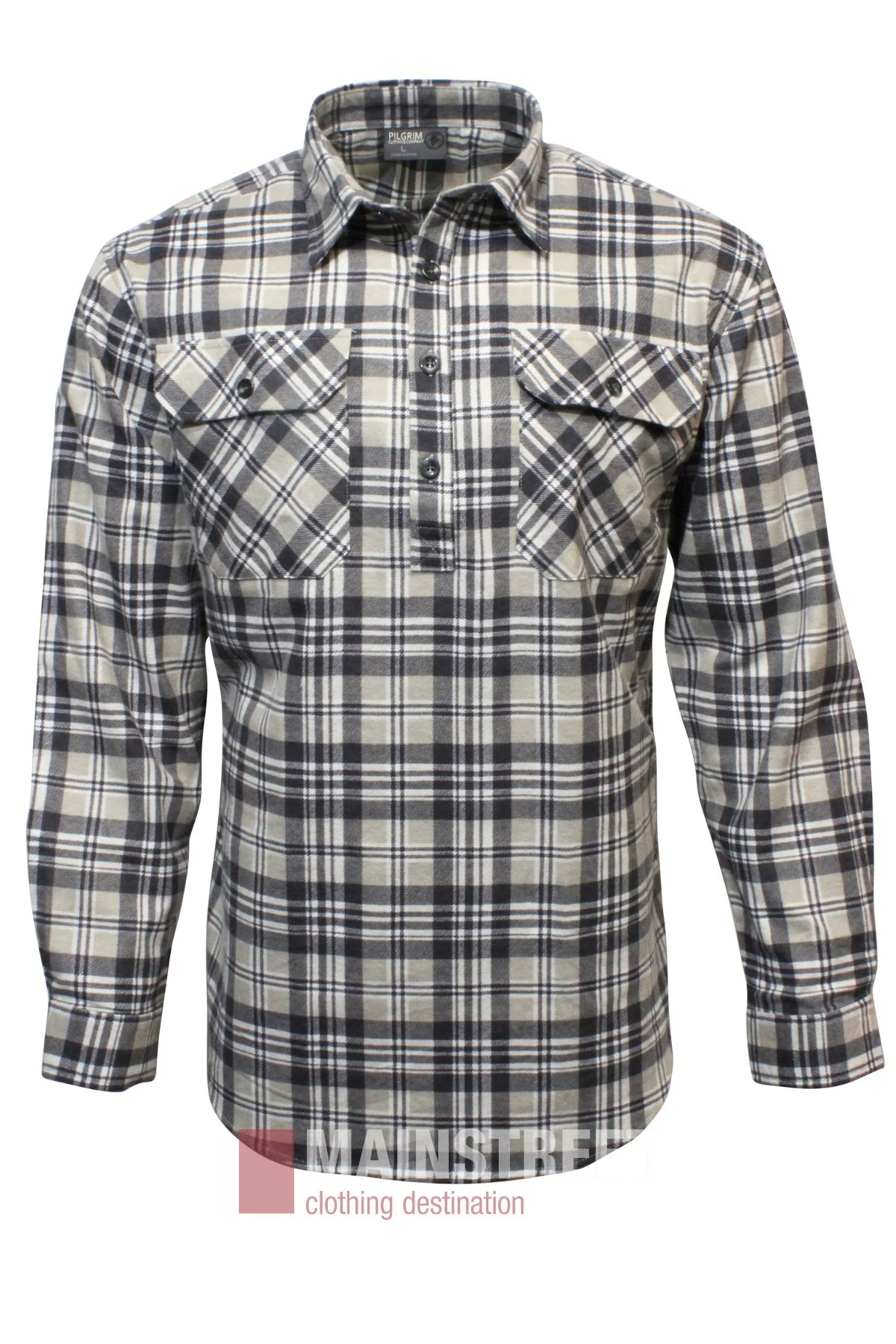 Pilgrim Closed Front Flannelette Shirt - King Size