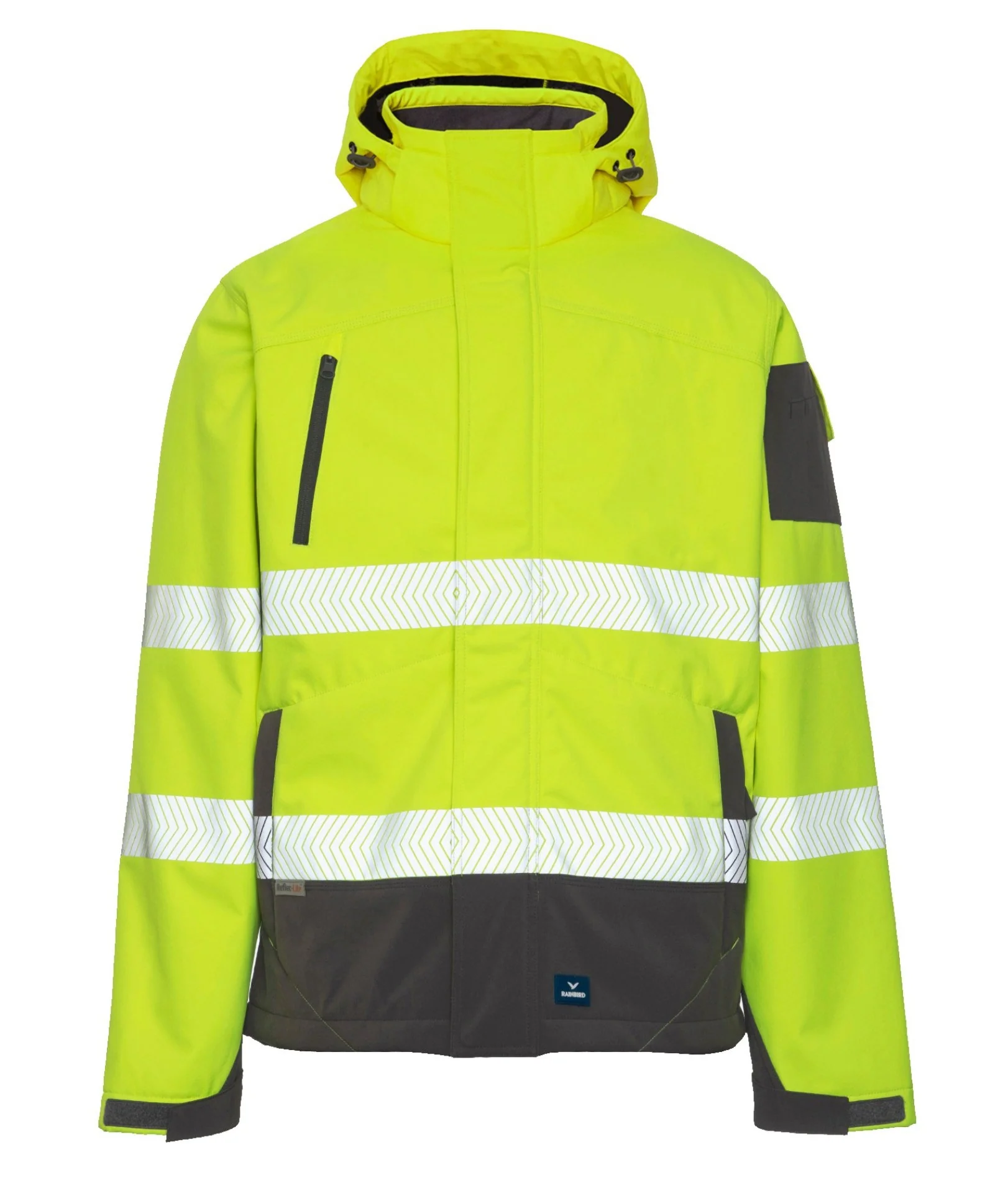 Rainbird Hi Vis Jones Softshell Sherpa Lined Jacket