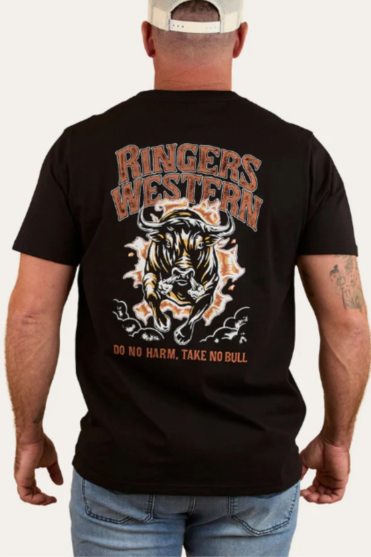 Ringers Western Do No Harm Take No Bull Loose Fit T-Shirt - Image 2