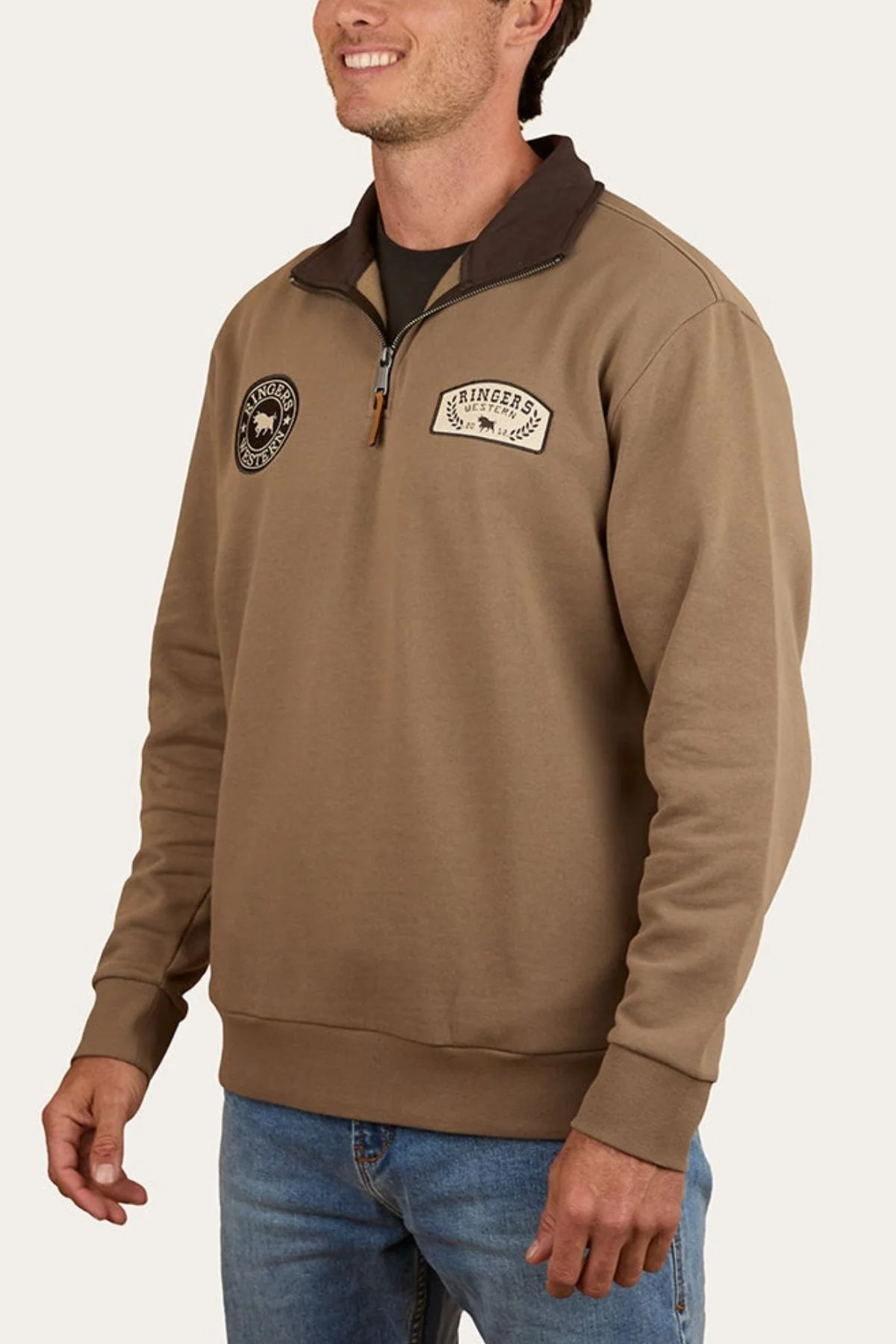 Ringers Western Lachlan 1/4 Zip Crew - Image 3