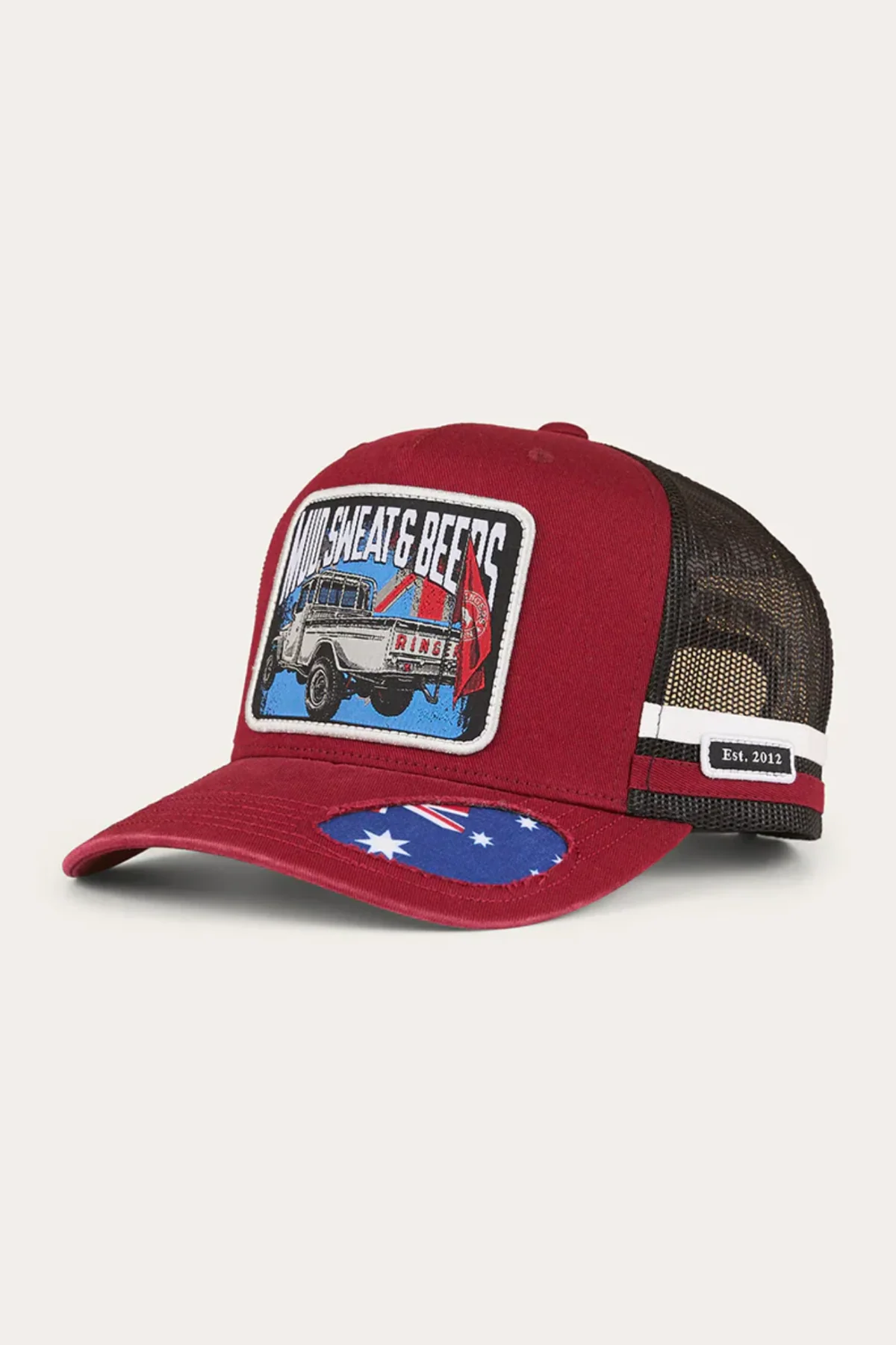 Ringers Western Mud Sweat Beers Deep Fit Trucker Cap