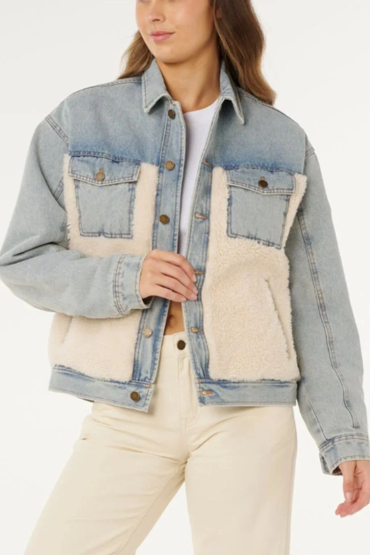 Rip Curl Cruisin Sherpa Denim Jacket