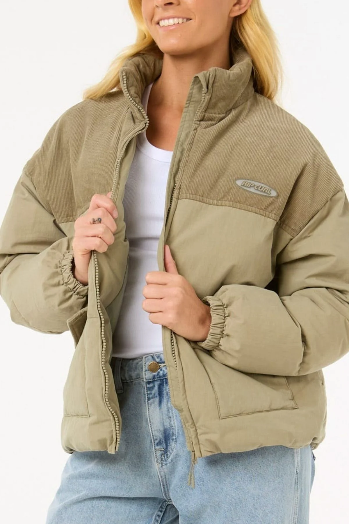 Rip Curl High Tide Mixed Cord Puffer