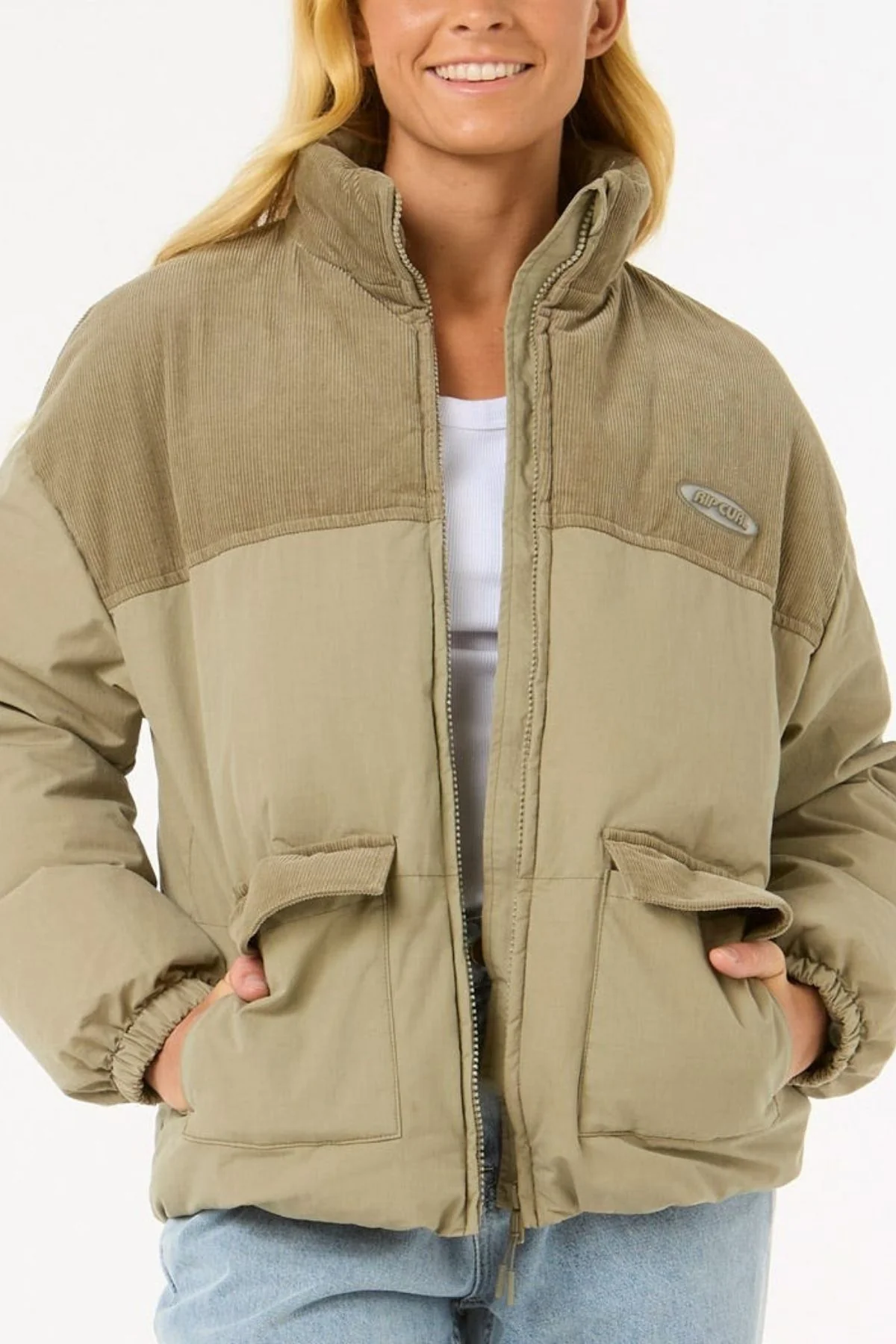 Rip Curl High Tide Mixed Cord Puffer - Image 2