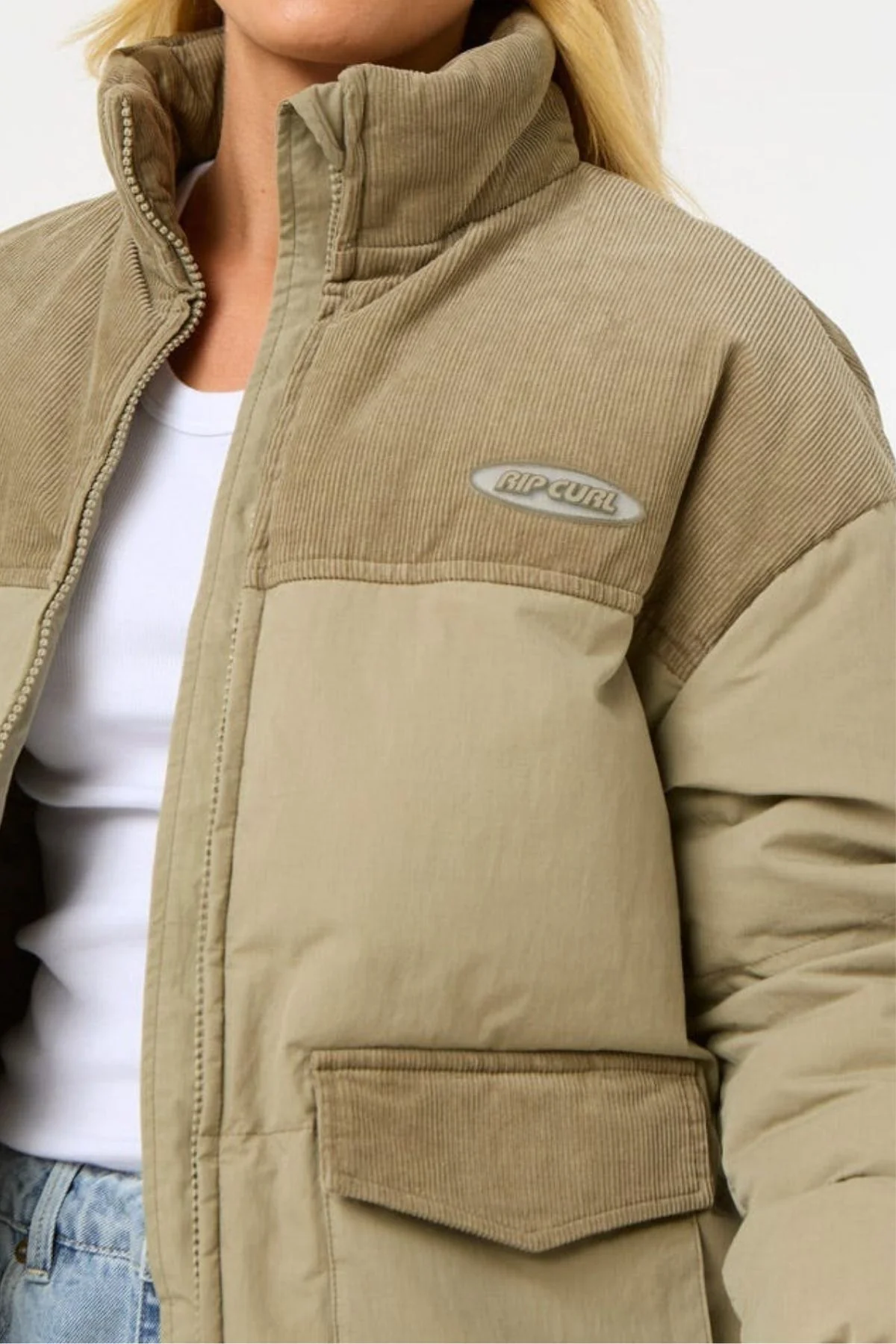Rip Curl High Tide Mixed Cord Puffer - Image 5