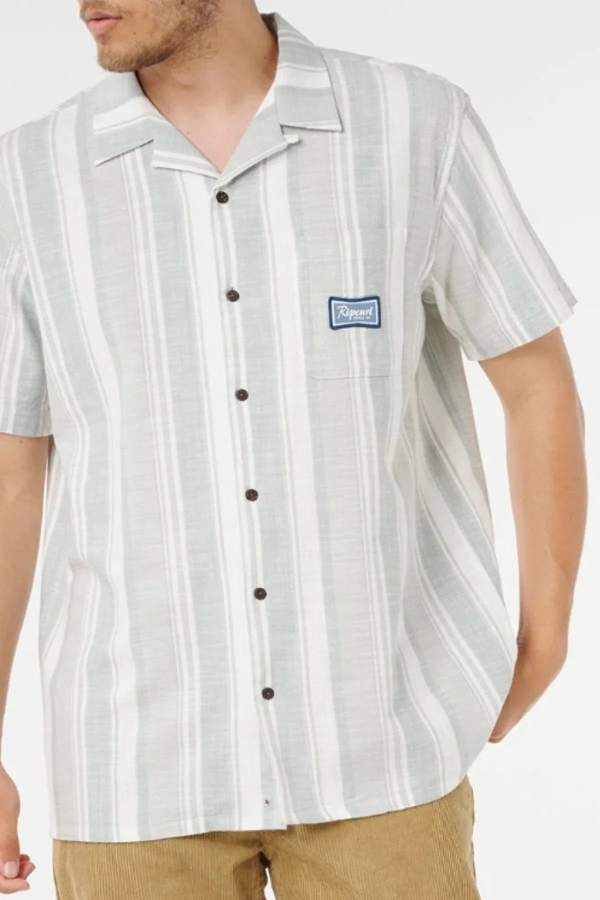 Rip Curl Mod Cali Stripe Short Sleeve Shirt