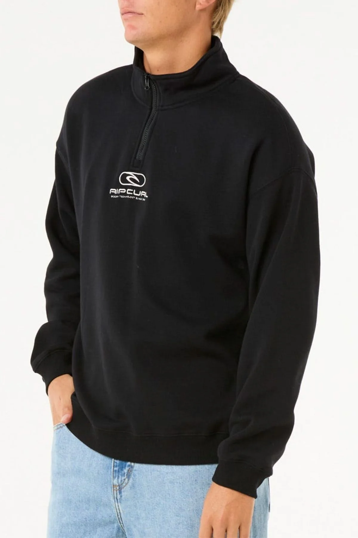 Rip Curl Pill Icon 1/4 Zip Crew - Image 3