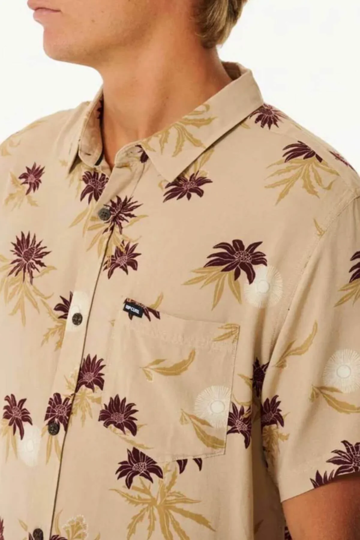 Rip Curl Sun Razed Floral Short Sleeve Shirt - Image 3