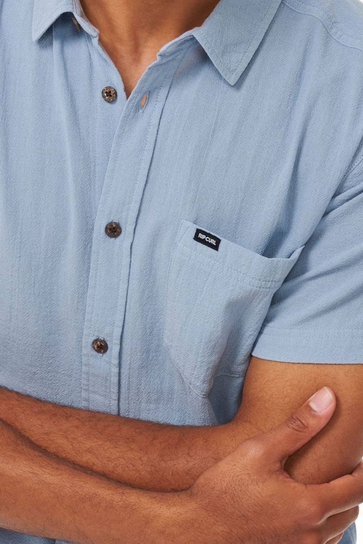 Rip Curl Washed Short Sleeve Shirt - Image 3