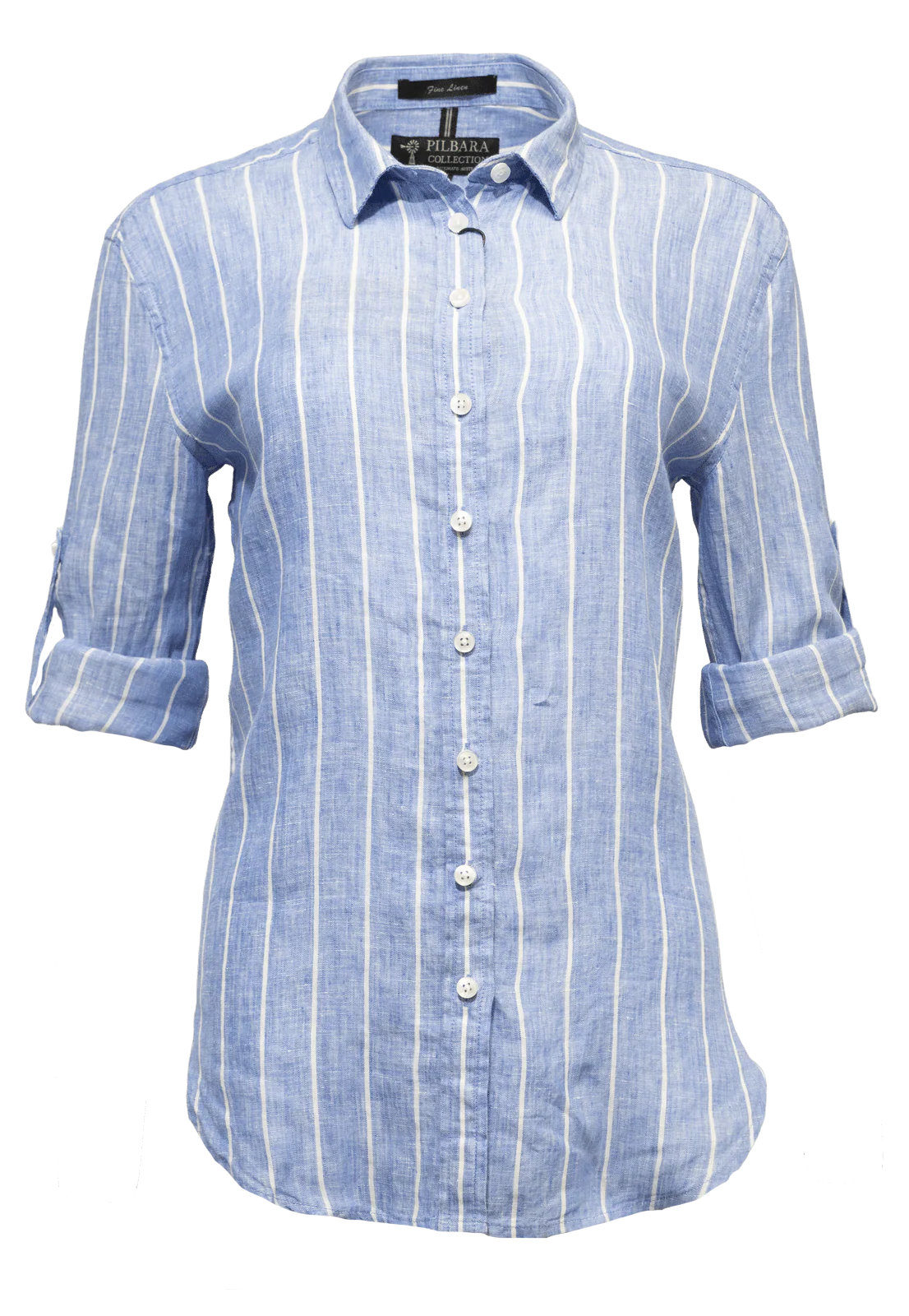 Pilbara Ladies Linen Swiss Tab Shirt