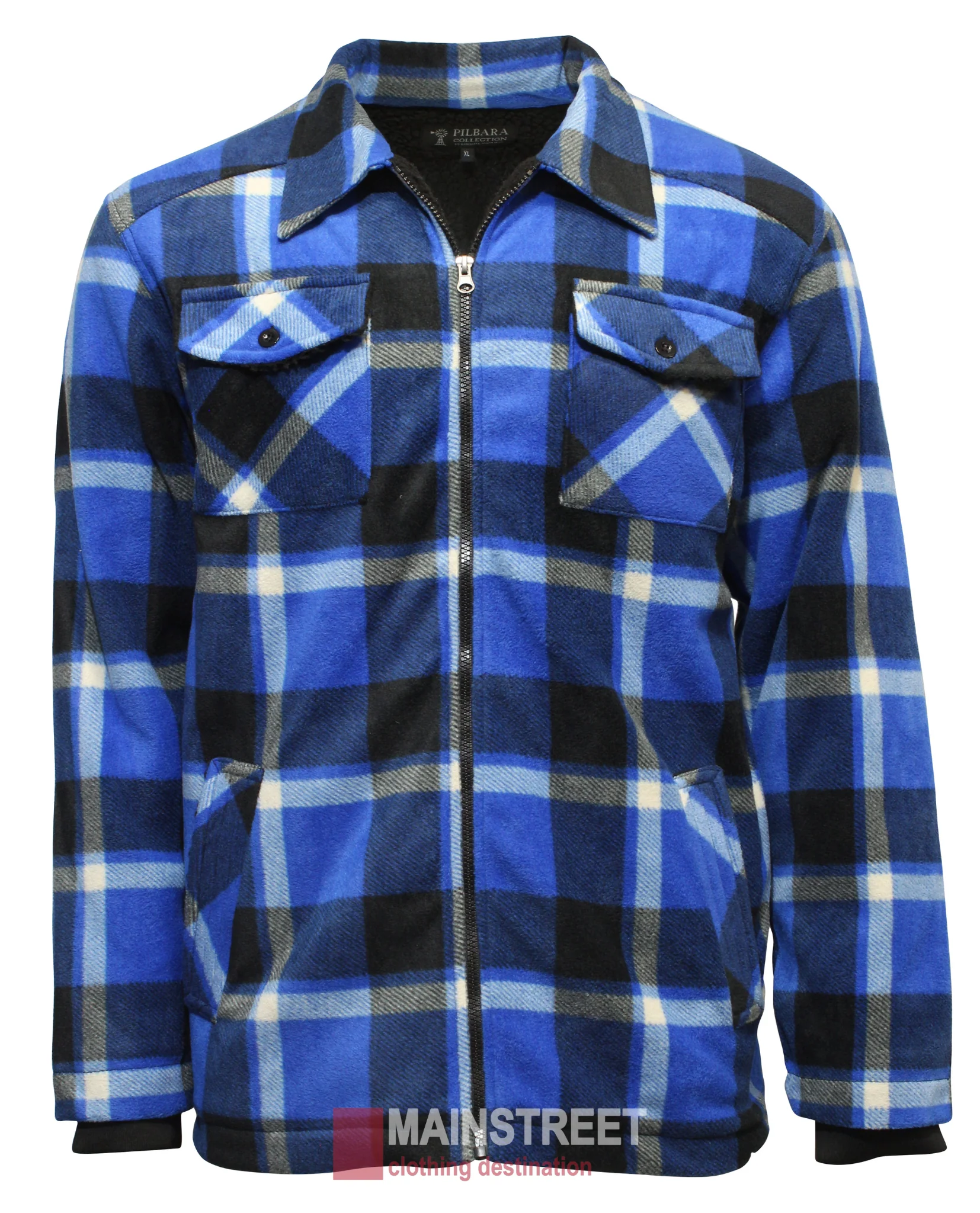 Pilbara Sherpa Lined Check Jacket