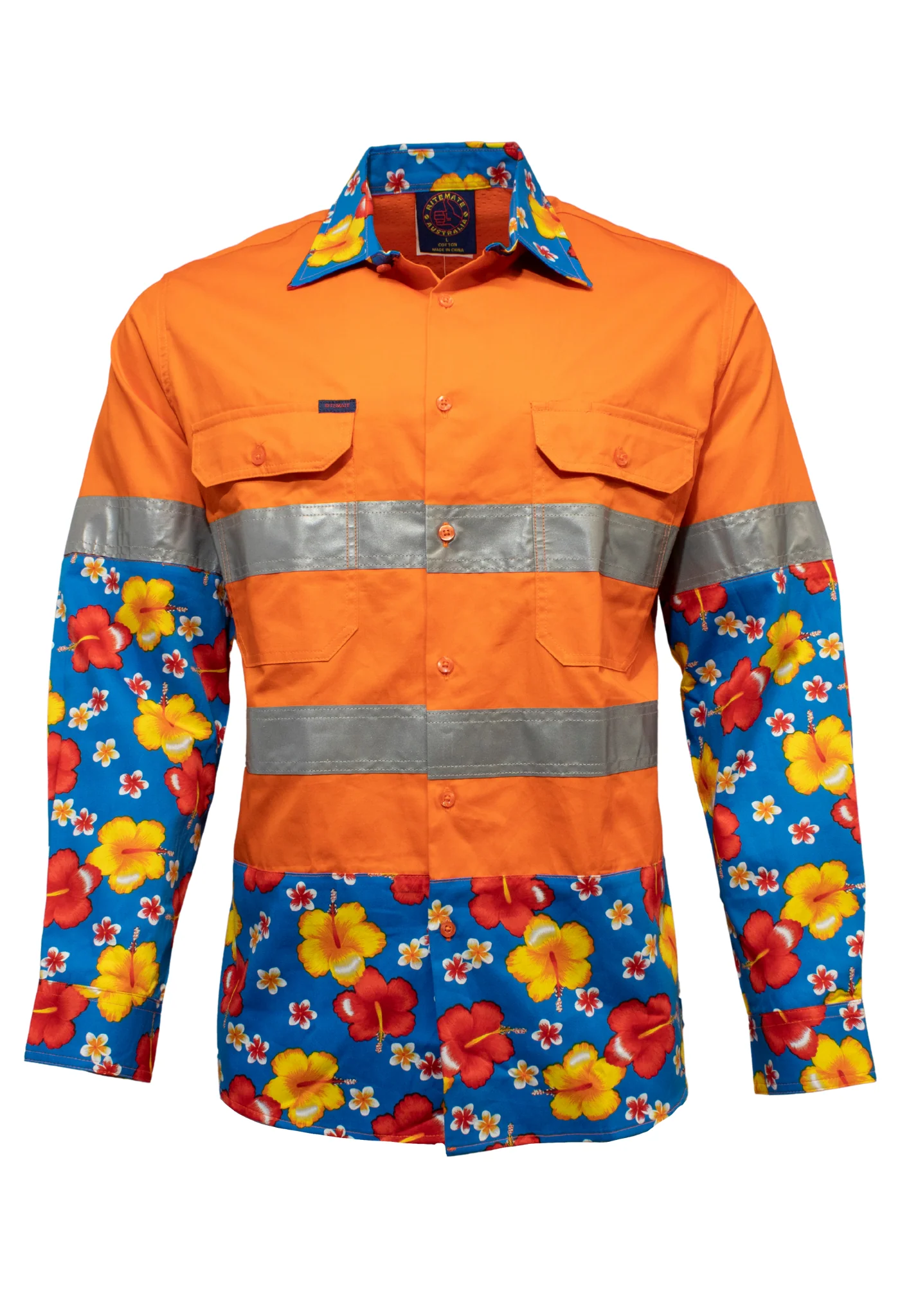 Ritemate R U Hi Vis Taped Vented Open Front Light Weight Shirt - Image 2