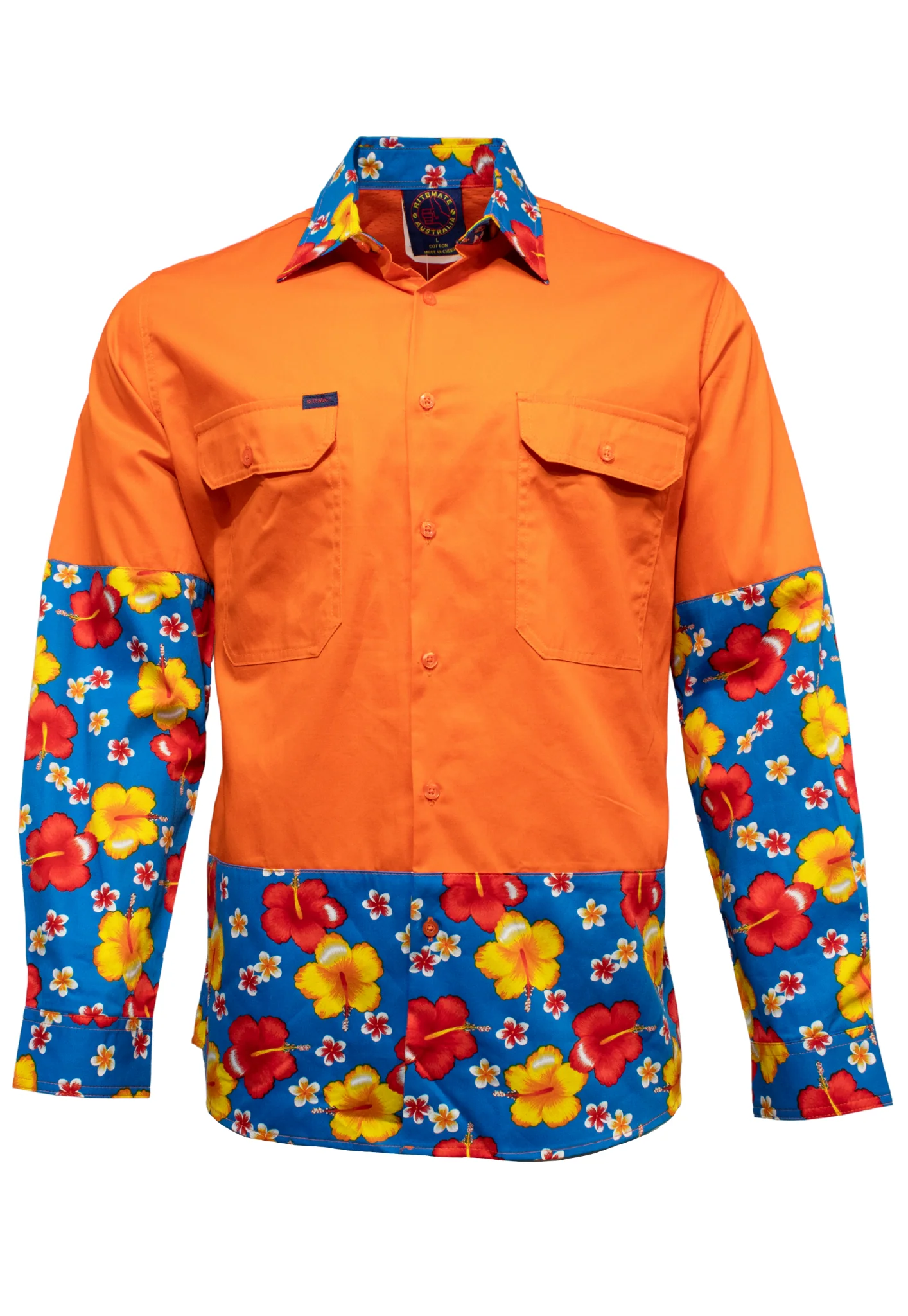 Ritemate R U Hi Vis Vented Open Front Light Weight Shirt