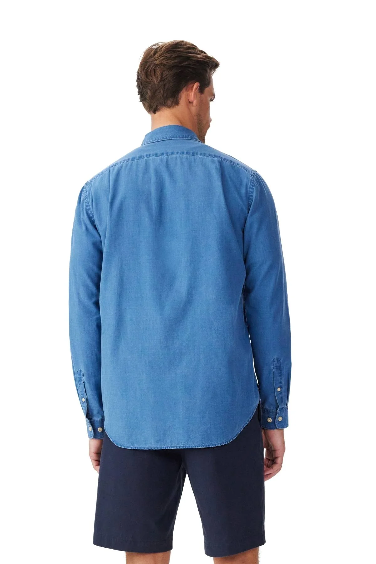 RM Williams Arno Regular Indigo Shirt - Image 3