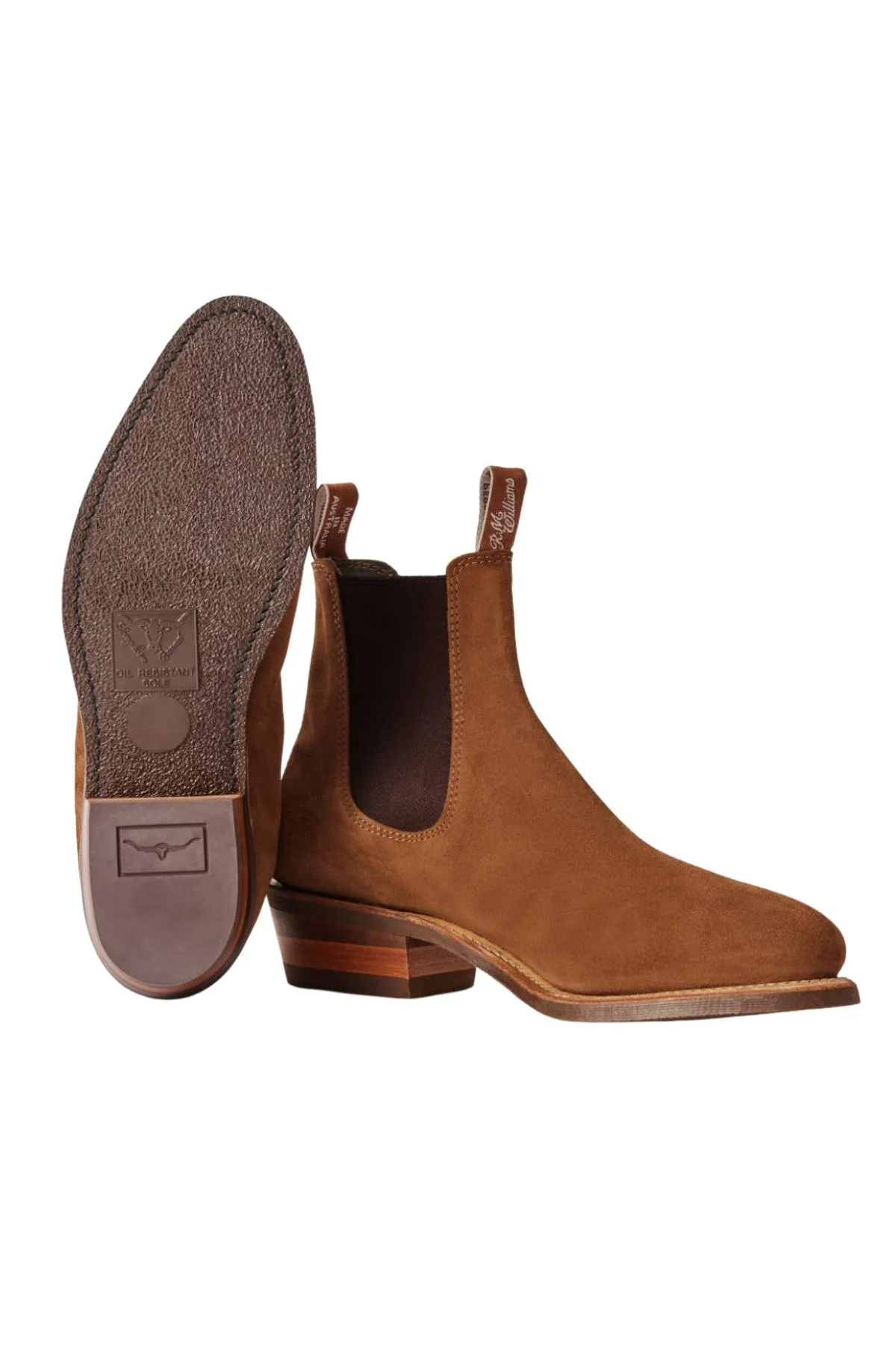 RM Williams Comfort Suede Lady Yearling Rubber Sole Boot - Image 4