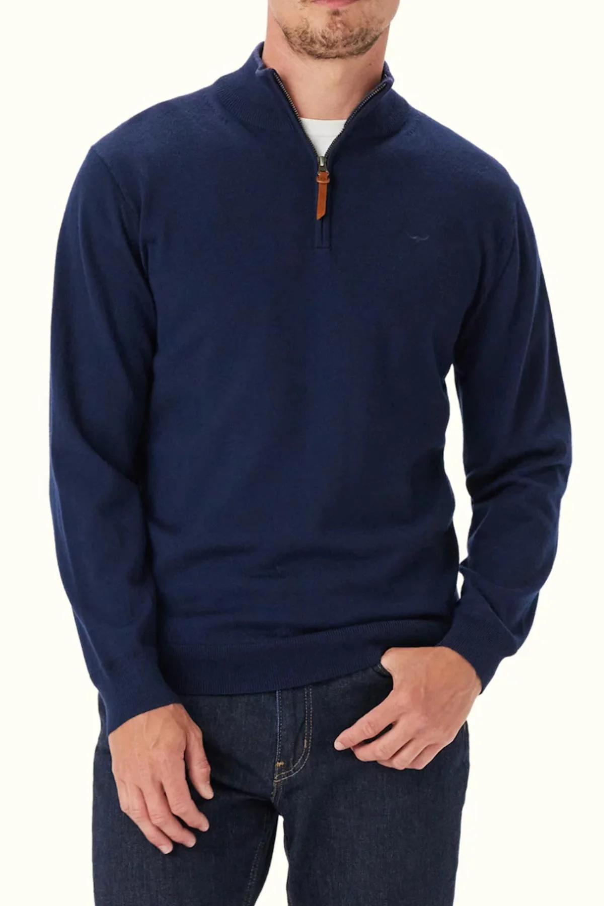 RM Williams Ernest 1/4 Zip Merino Knit - Image 2