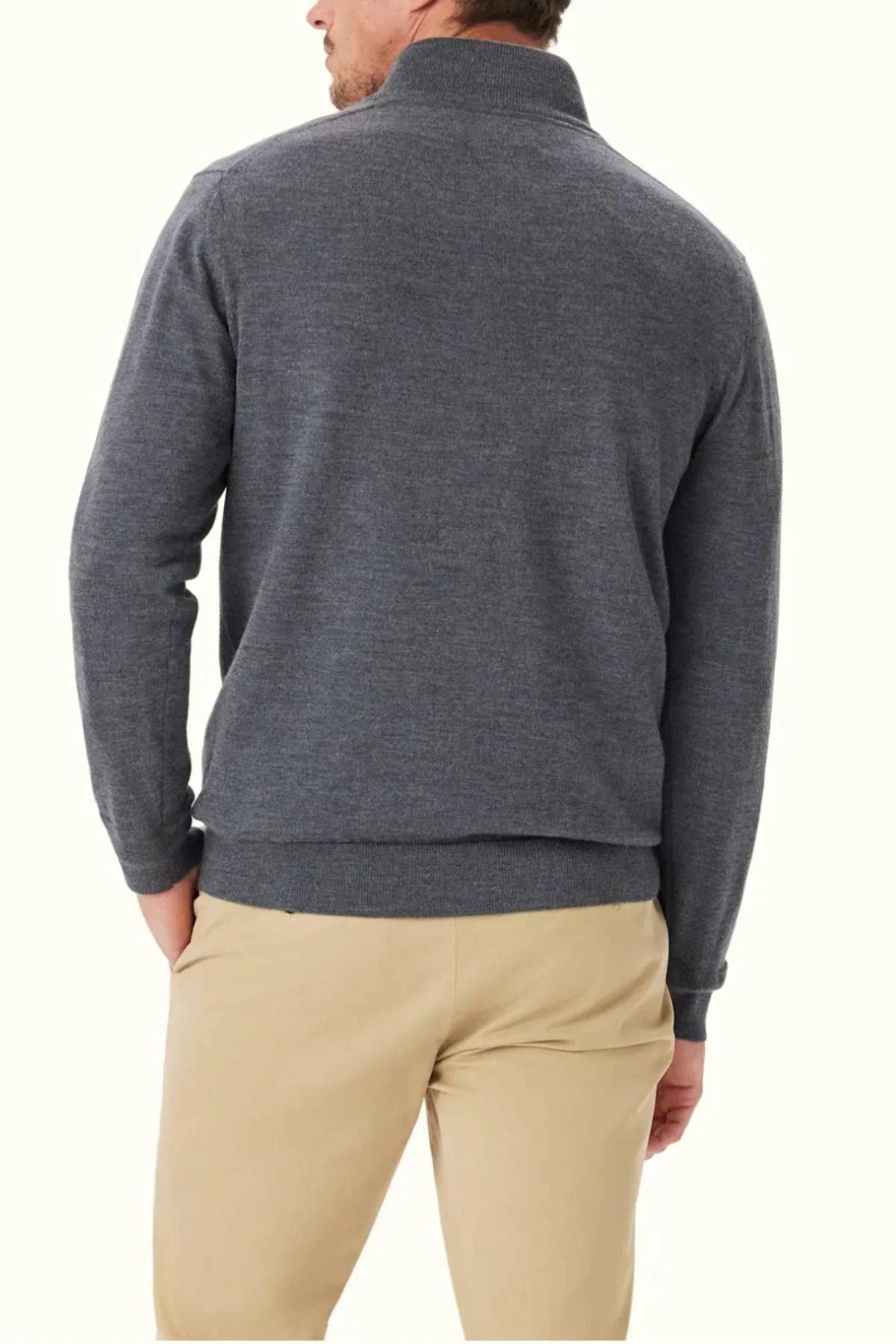 RM Williams Ernest 1/4 Zip Merino Knit - Image 3