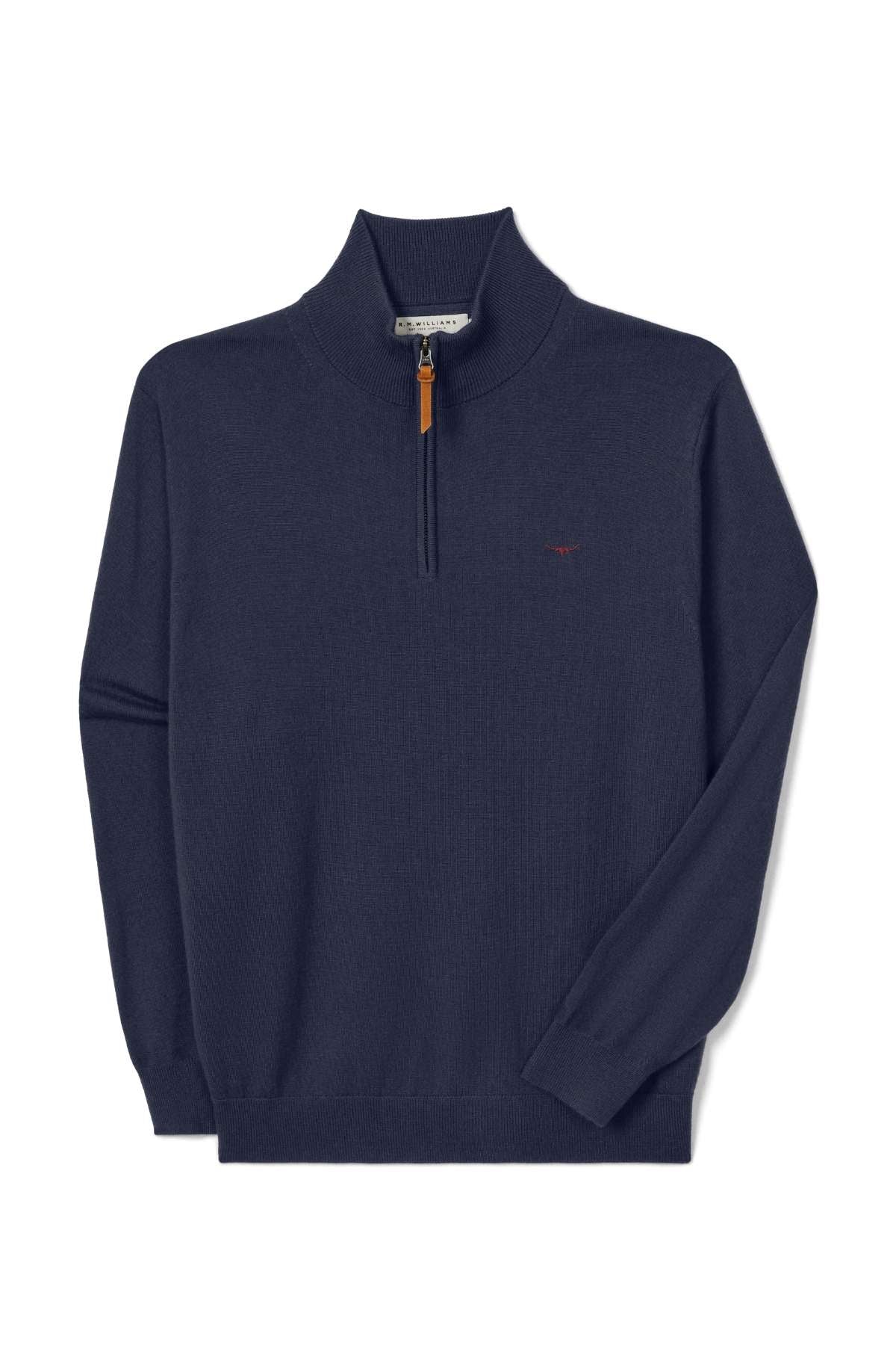 RM Williams Ernest Merino 1/4 Zip Knit