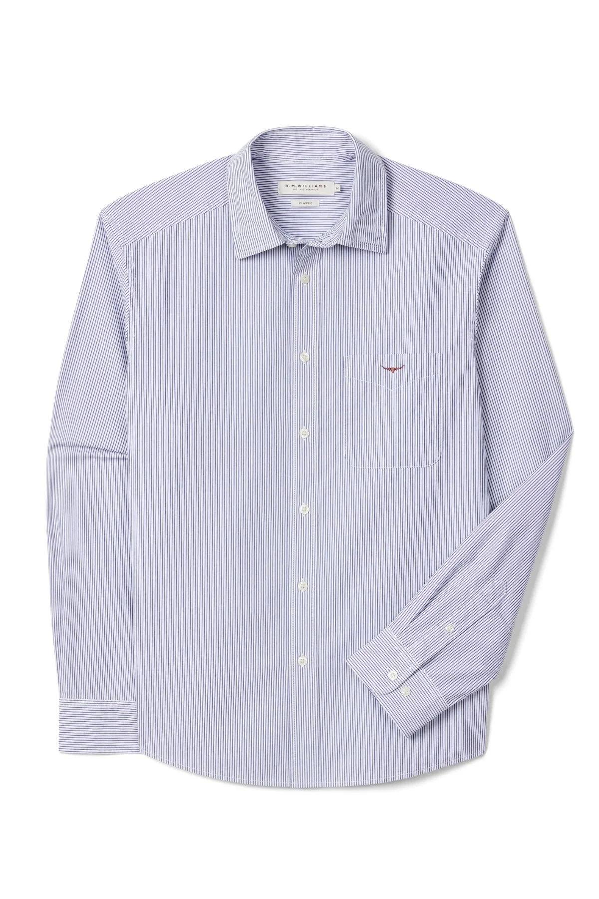 RM Williams Ingham Poplin Stripe Shirt