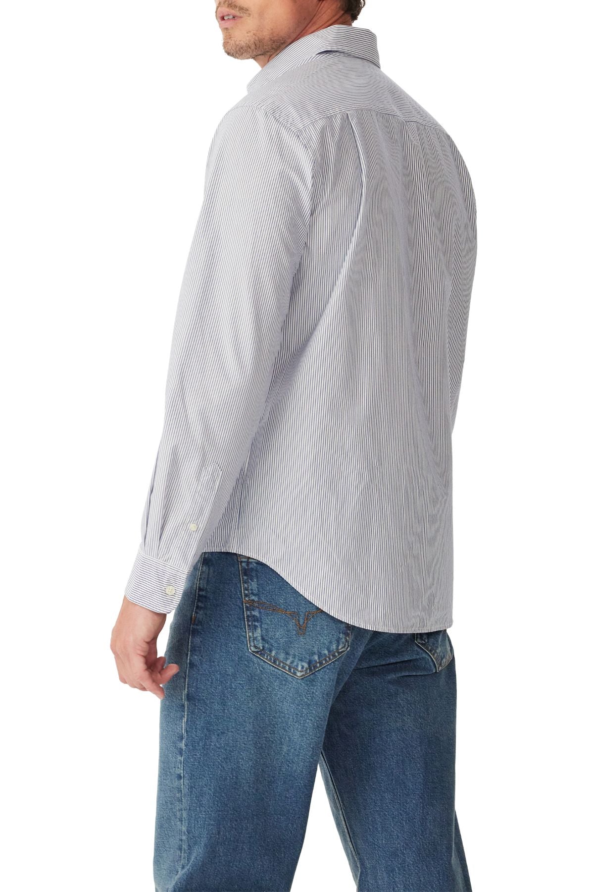 RM Williams Ingham Poplin Stripe Shirt - Image 3