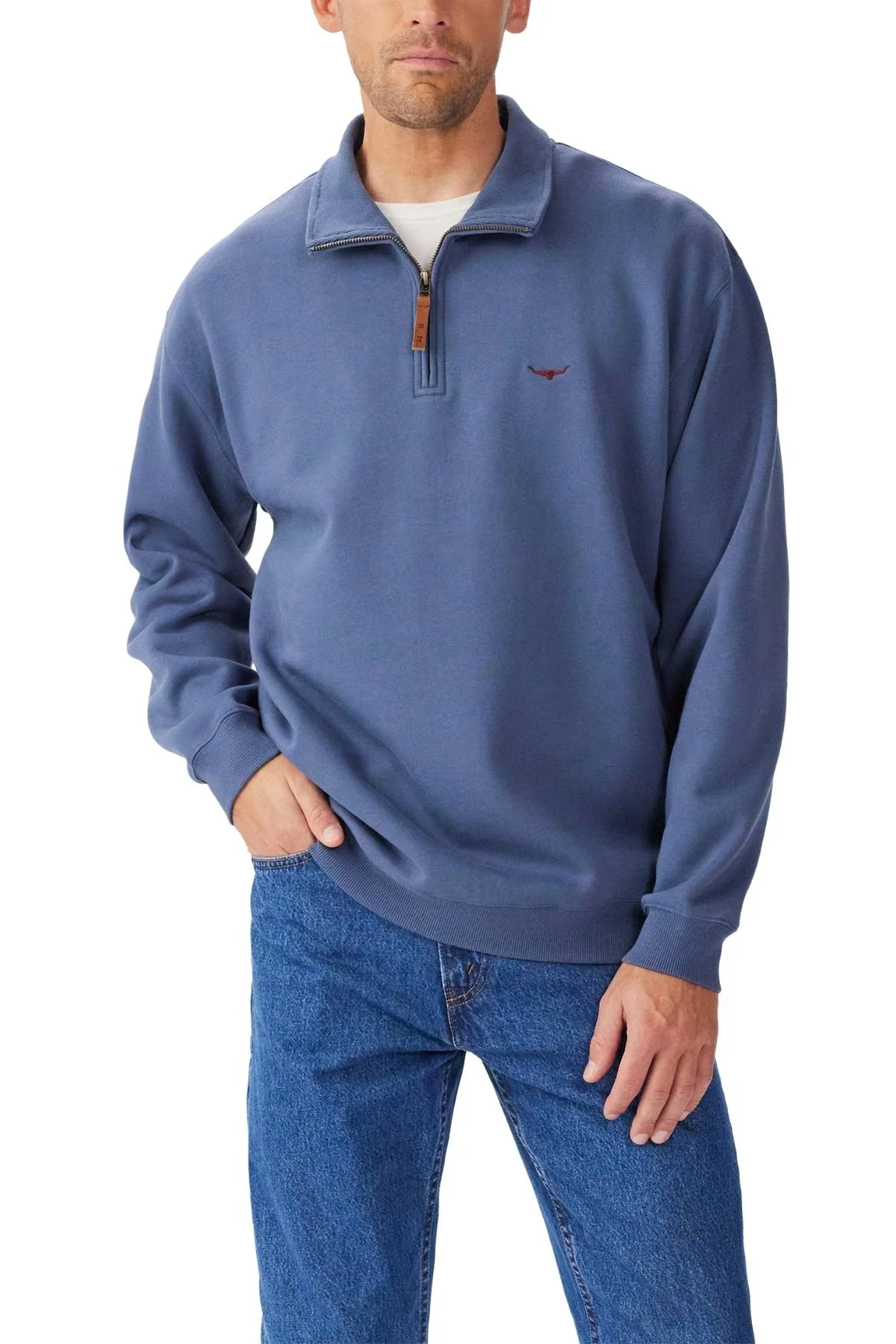 RM Williams Mulyungarie 1/4 Zip Sweatshirt - Image 2