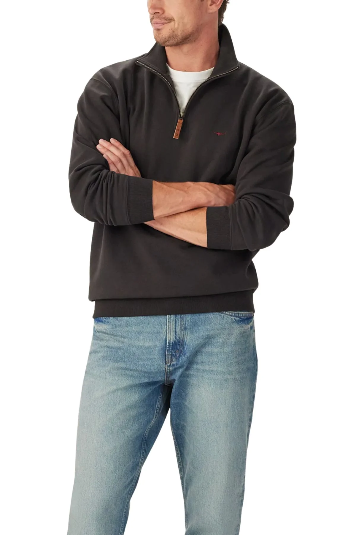 RM Williams Mulyungarie 1/4 Zip Sweatshirt - Image 2