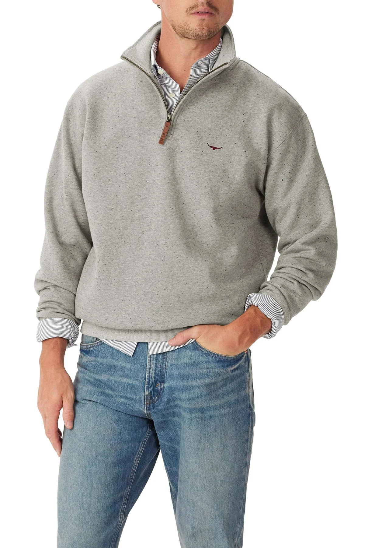 RM Williams Mulyungarie 1/4 Zip Sweatshirt - Image 2