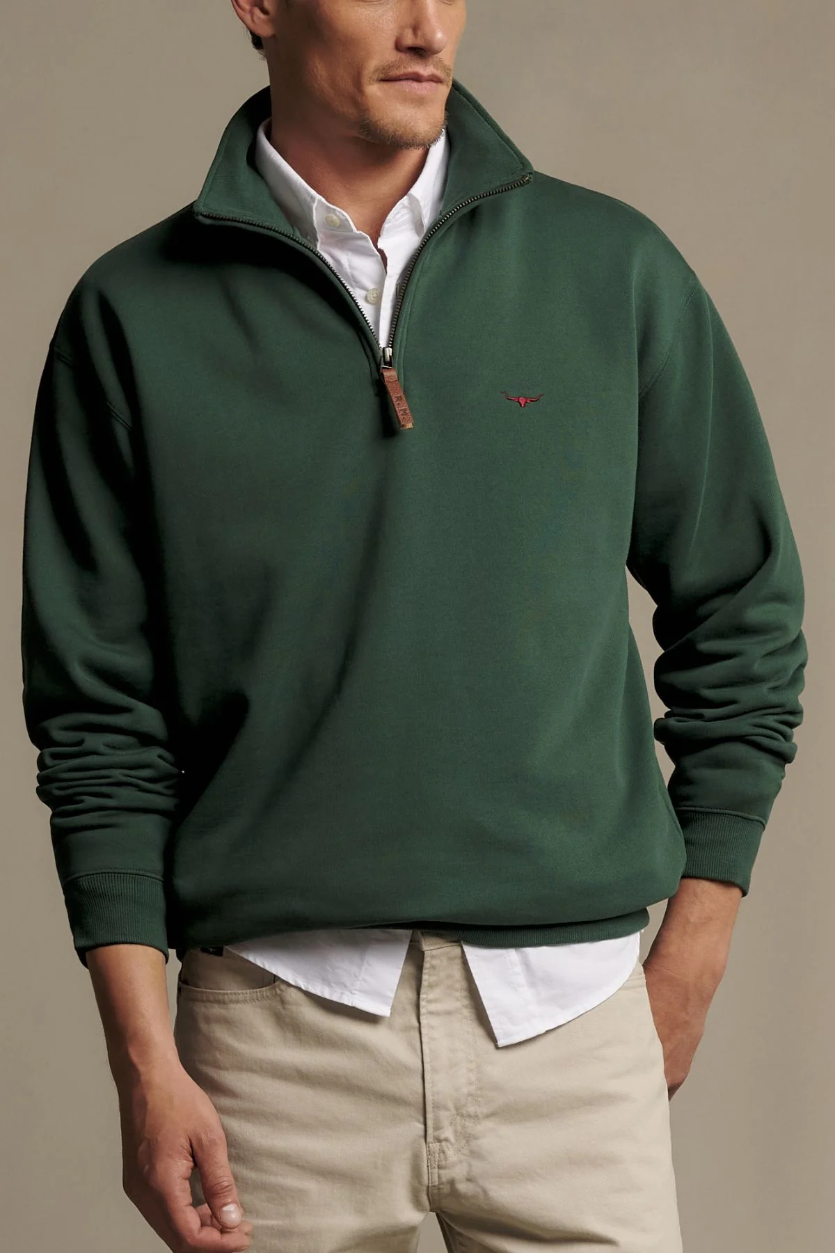 RM Williams Mulyungarie 1/4 Zip Sweatshirt - Image 2