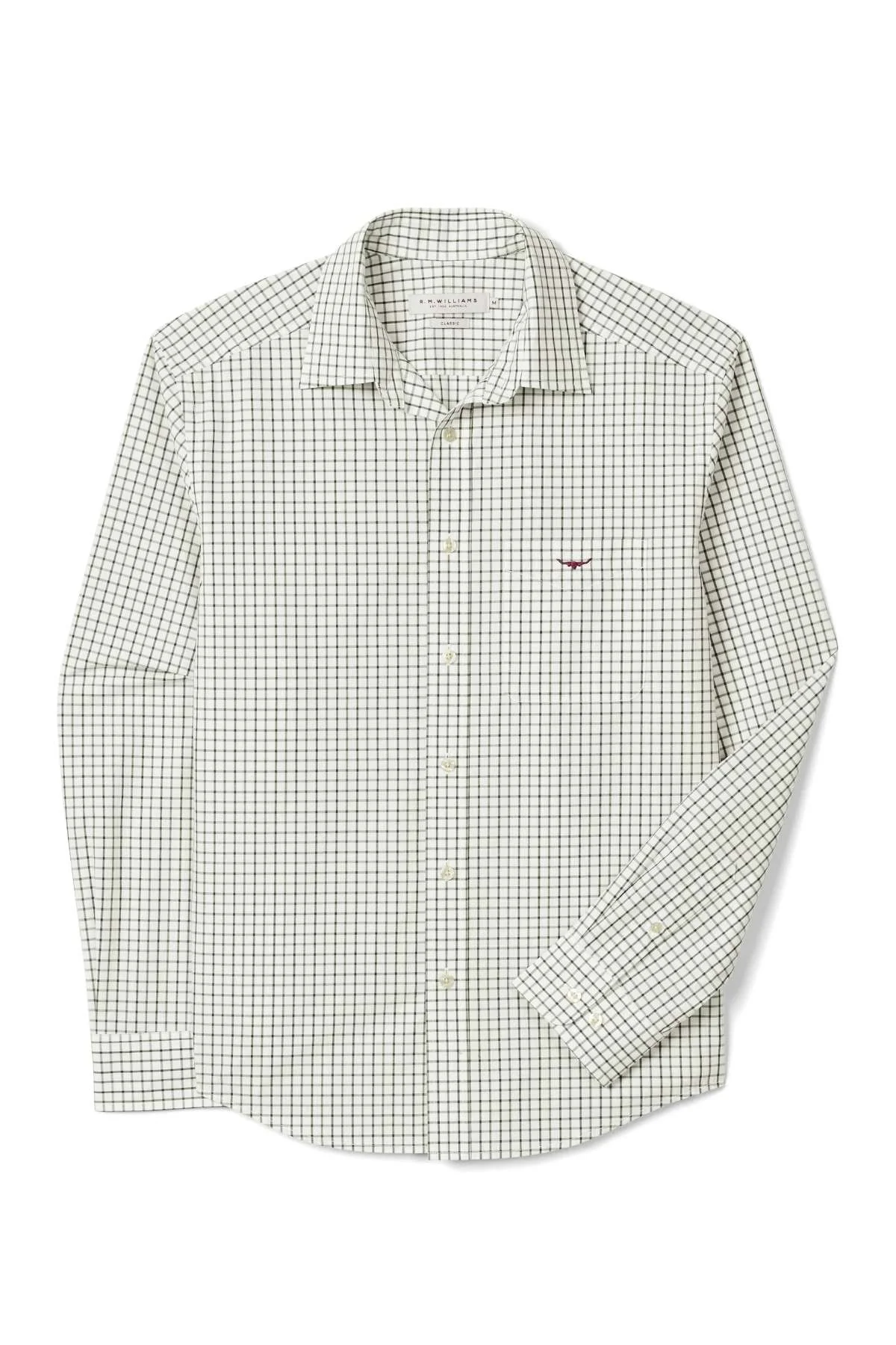 RM Williams Newland Poplin Check Shirt