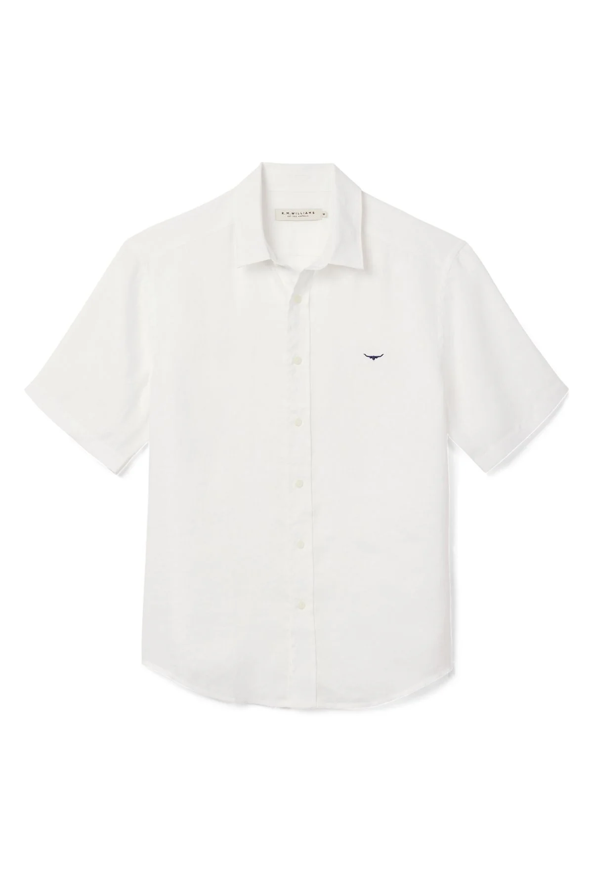 RM Williams Newman Linen Short Sleeve Shirt