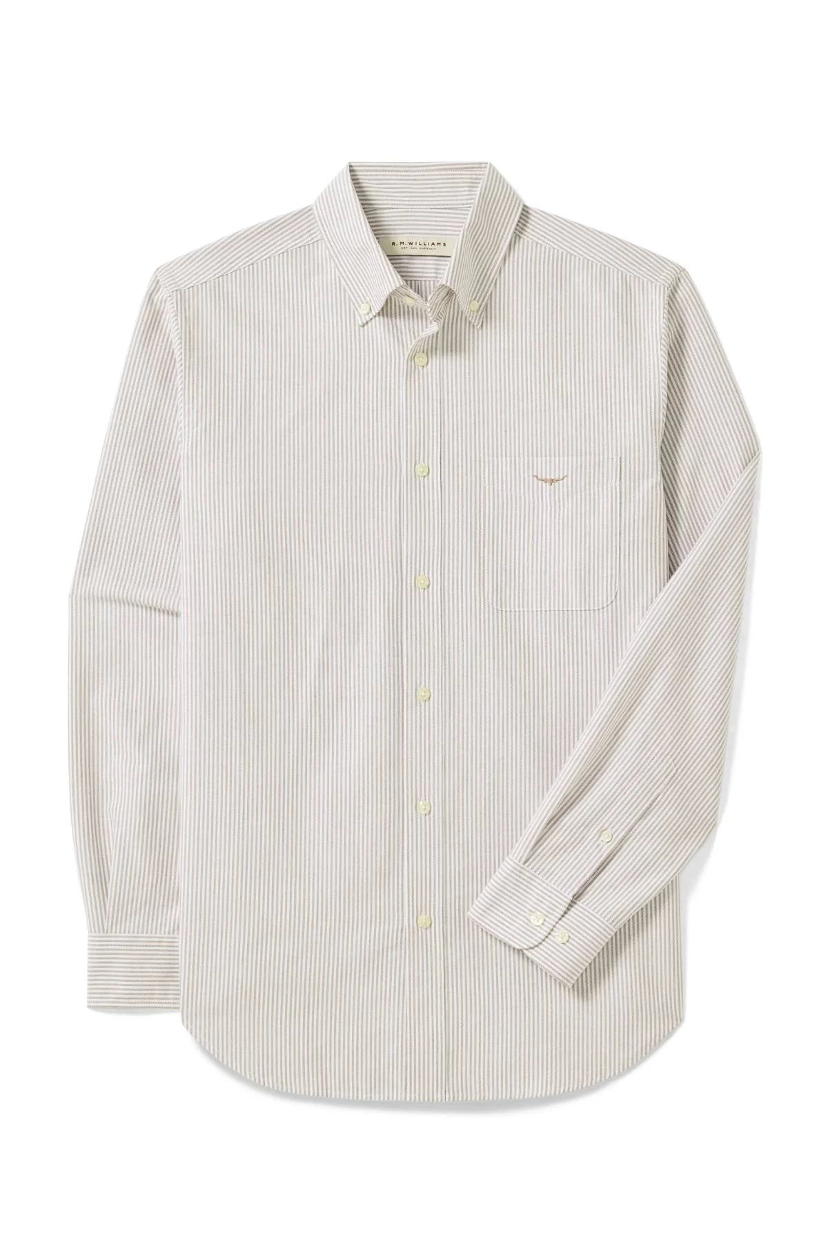 RM Williams Regular Oxford Stripe Shirt