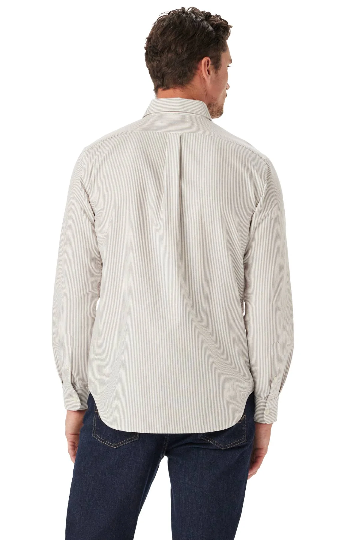 RM Williams Regular Oxford Stripe Shirt - Image 3