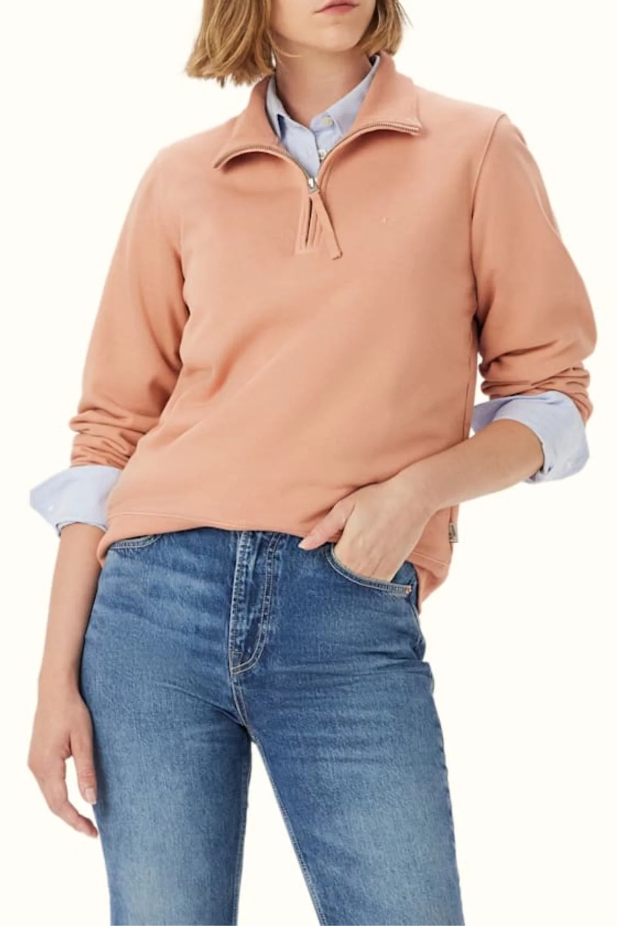 RM Williams Trickett Zip Neck Sweatshirt - Image 2