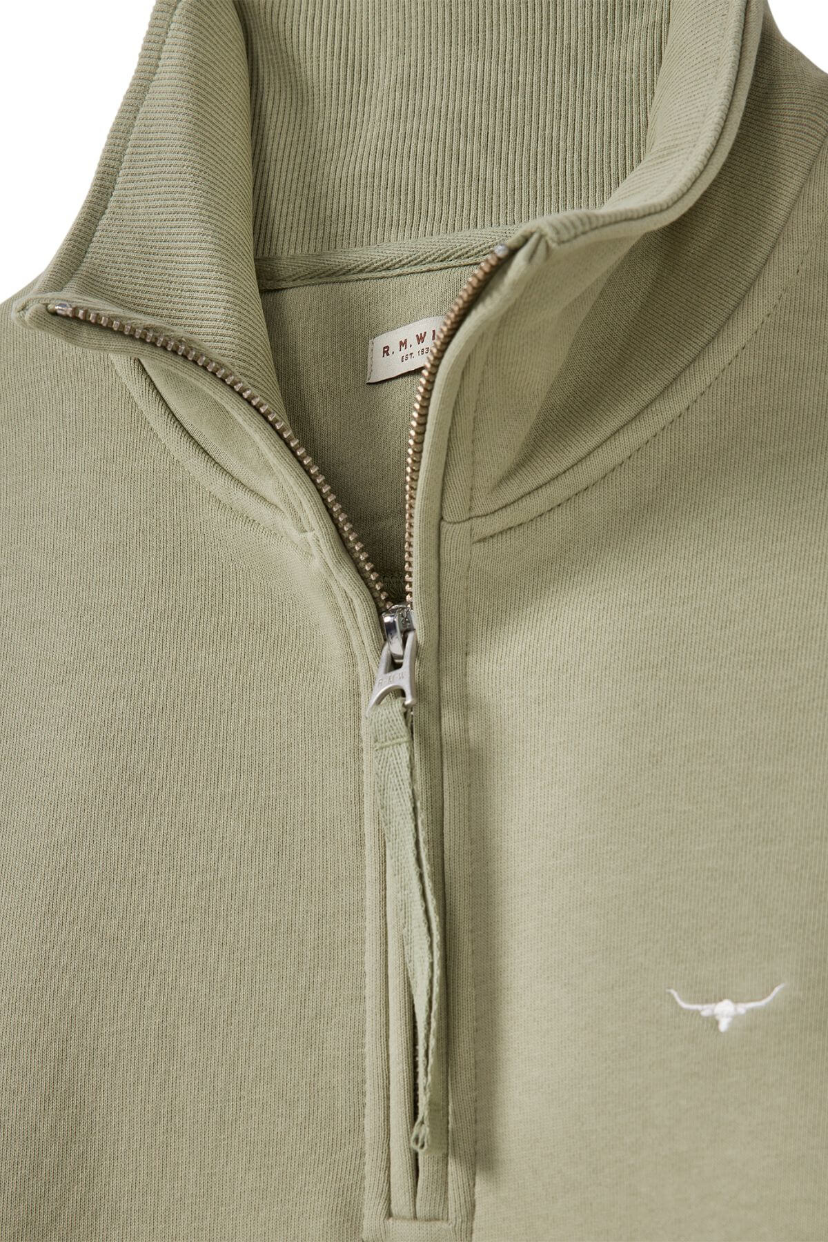 RM Williams Trickett Zip Neck Sweatshirt - Image 4