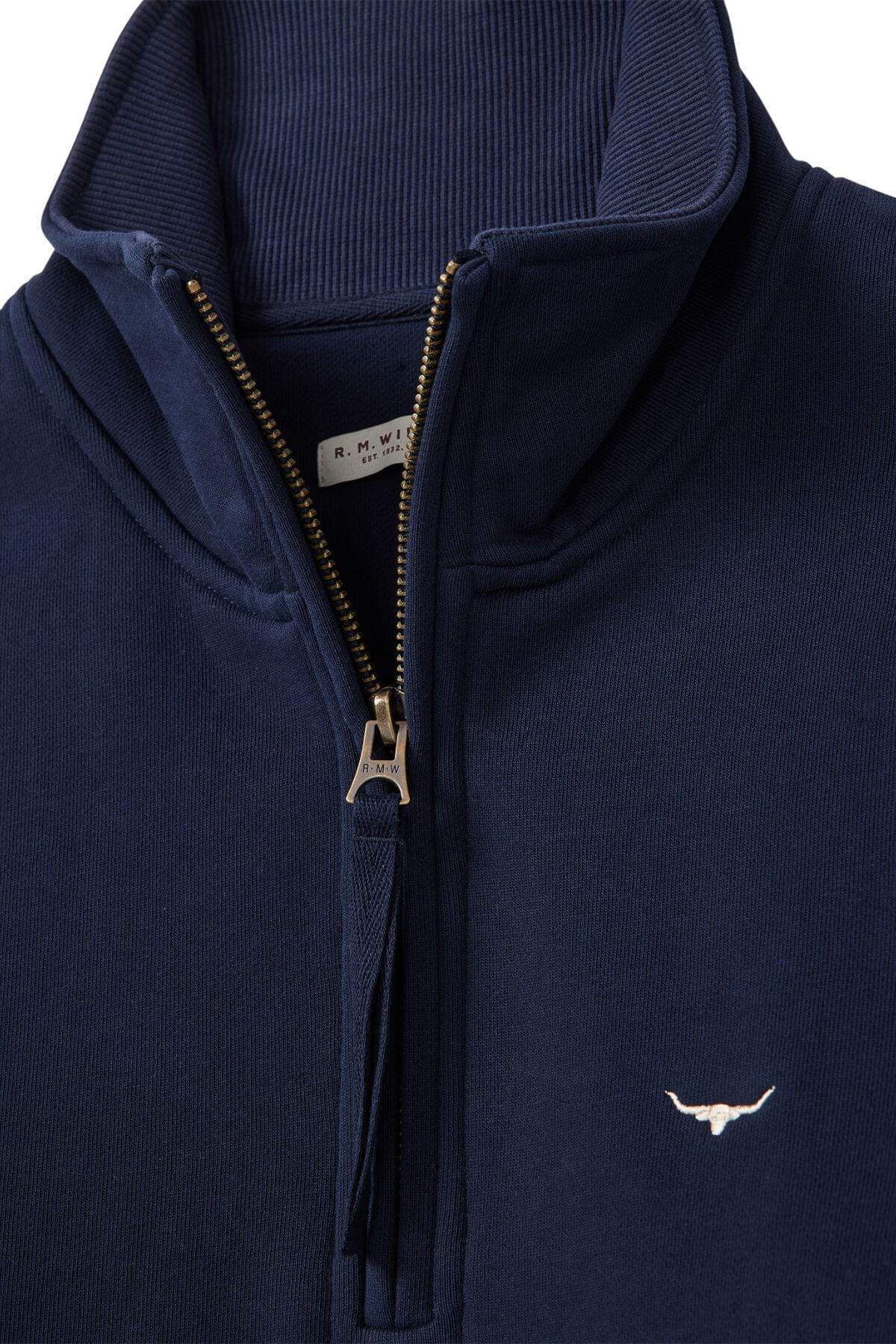 RM Williams Trickett Zip Neck Sweatshirt - Image 4