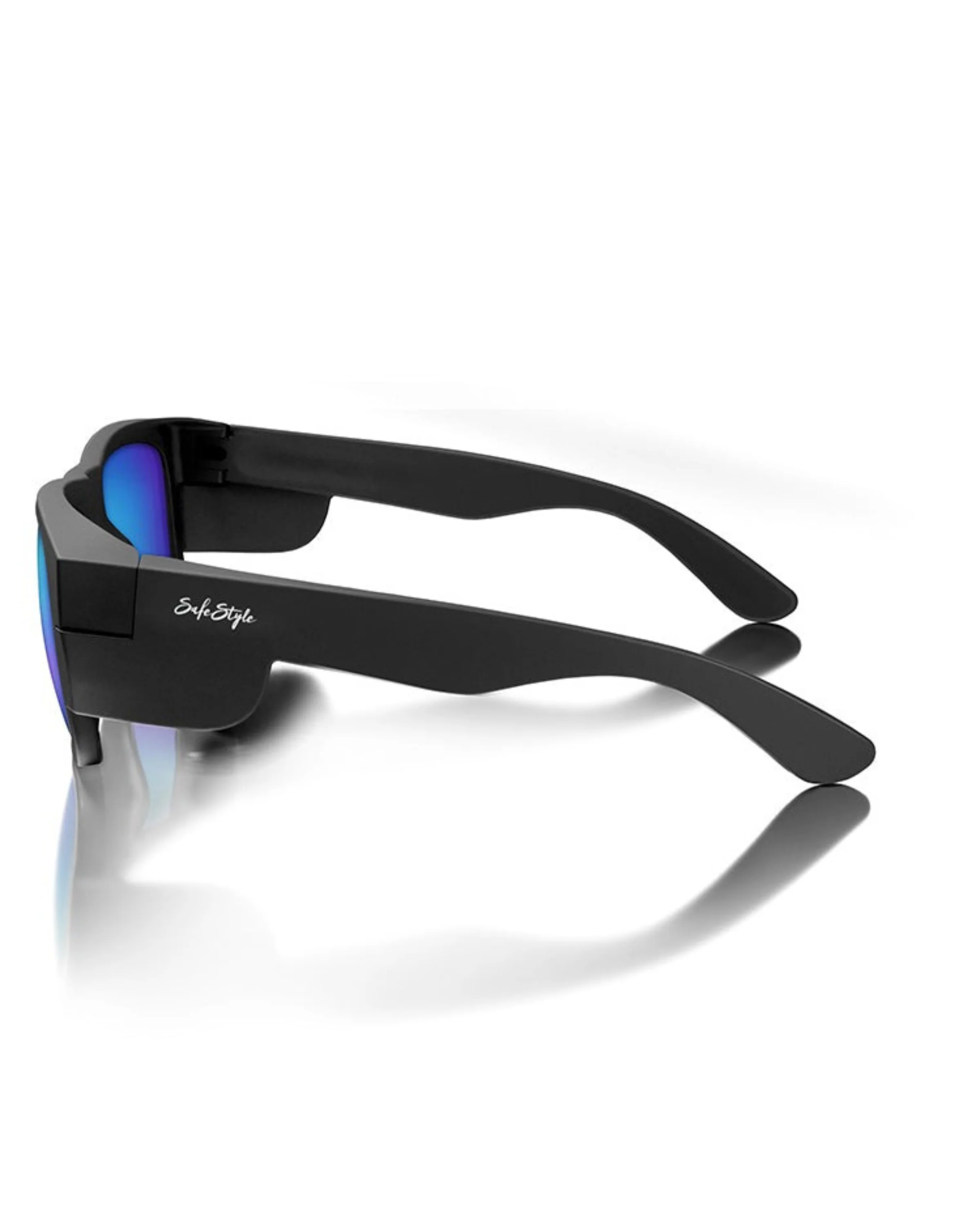SafeStyle Fusions Matte Black Frame Mirror Blue Polarised Lens - Image 2