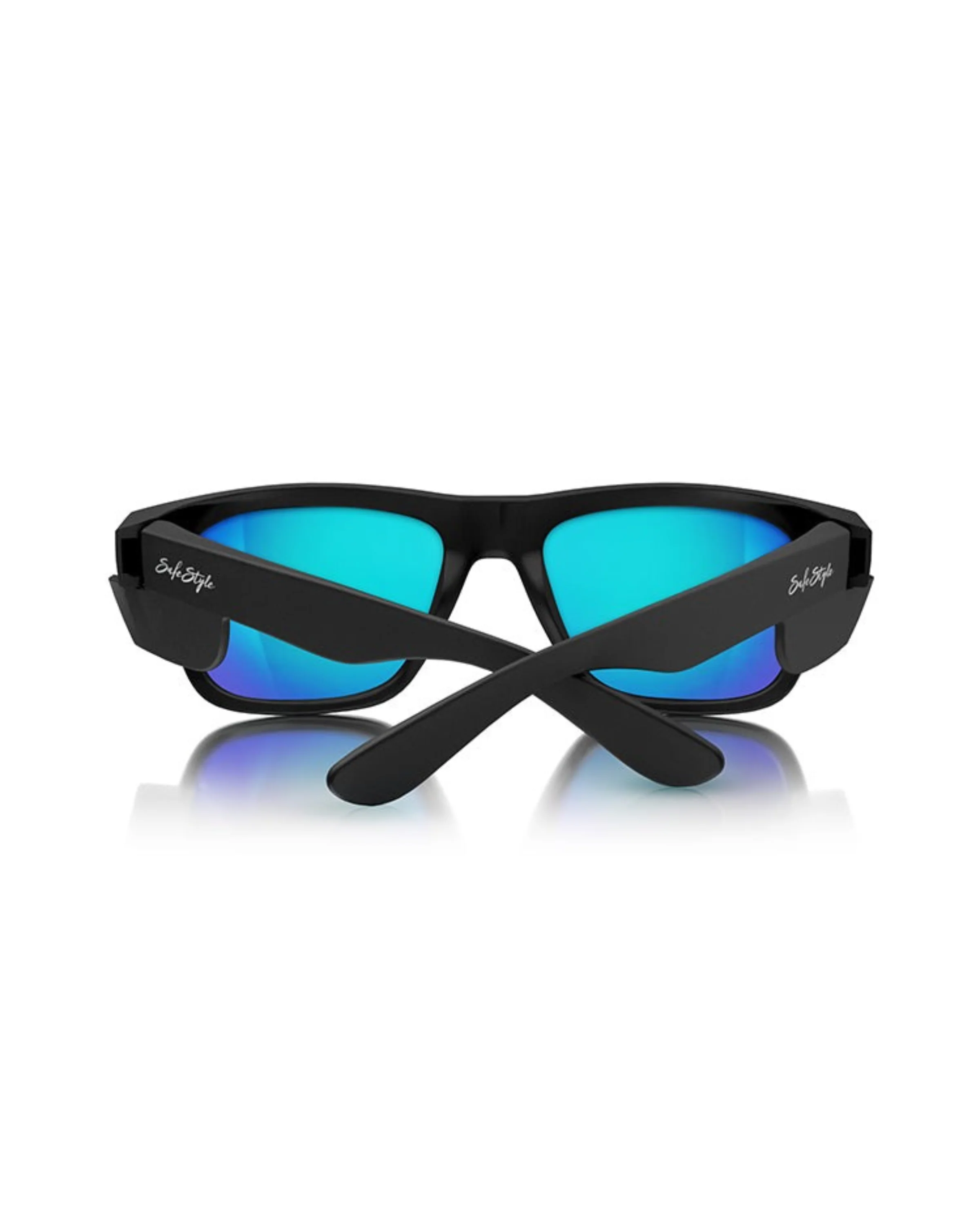 SafeStyle Fusions Matte Black Frame Mirror Blue Polarised Lens - Image 3