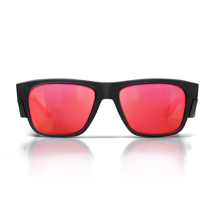 SafeStyle Fusions Matte Black Frame Mirror Red Polarised Lens - Image 2