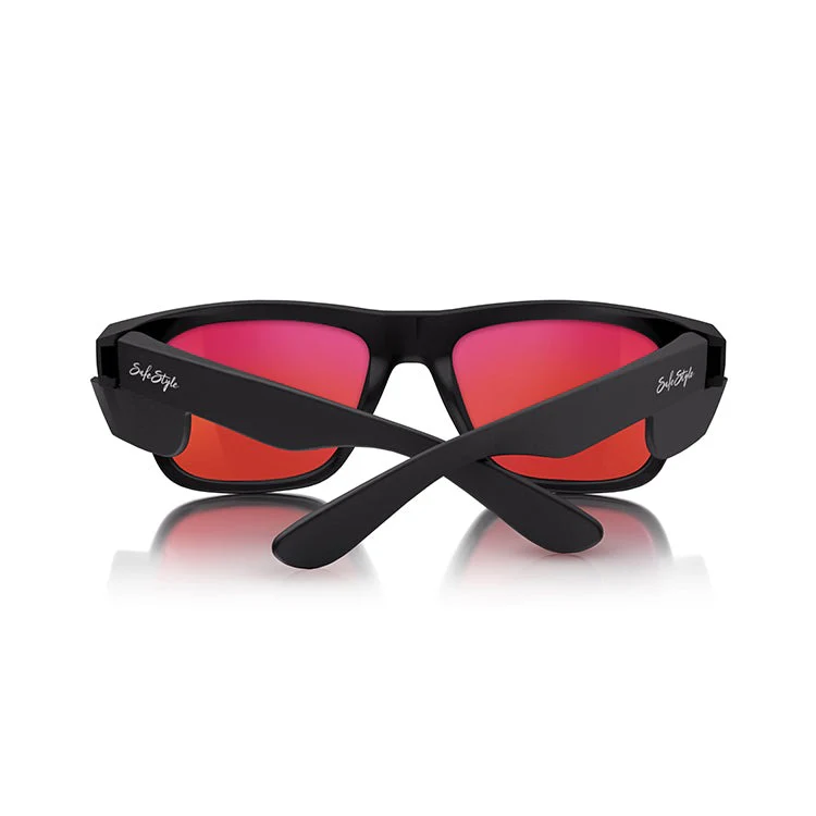 SafeStyle Fusions Matte Black Frame Mirror Red Polarised Lens - Image 4