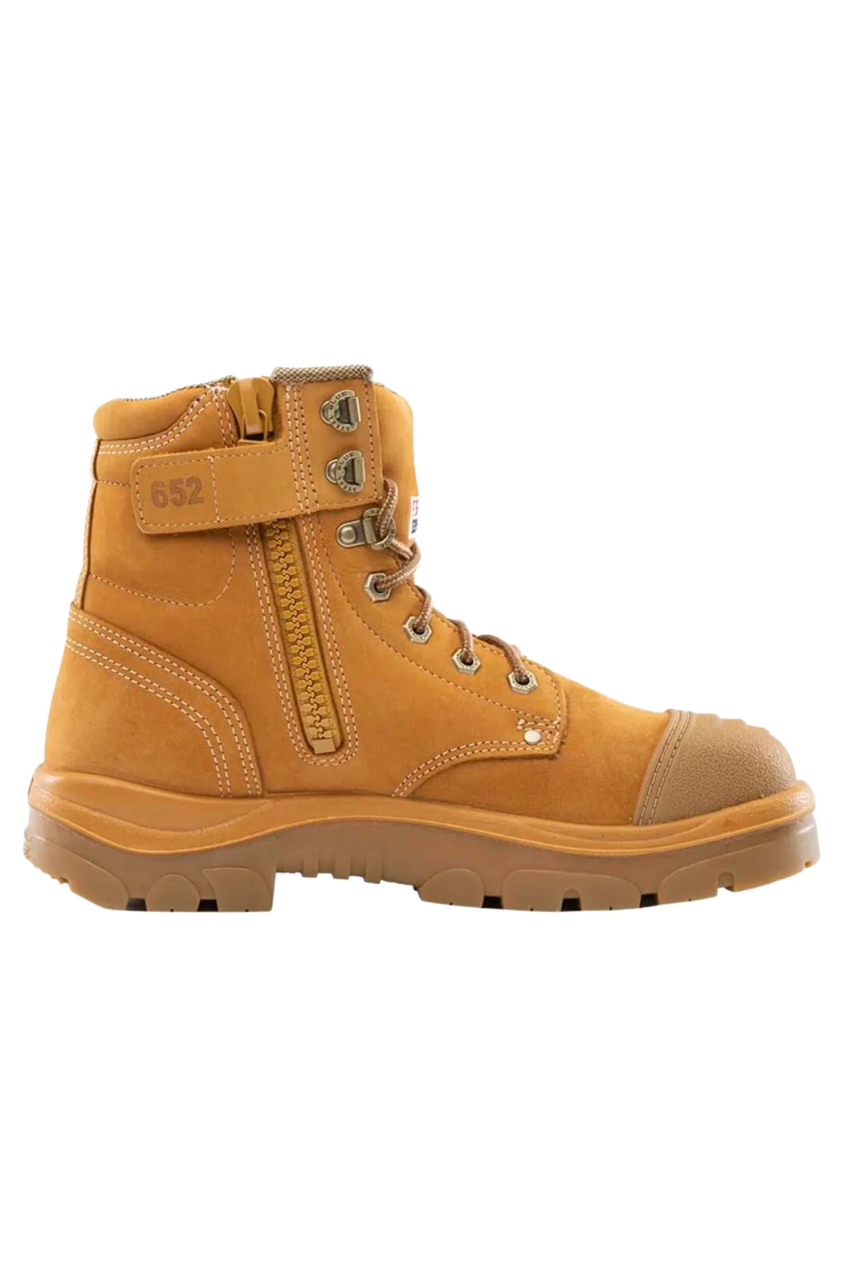 Steel Blue Argyle Zip Scuff Cap Boot - Image 6