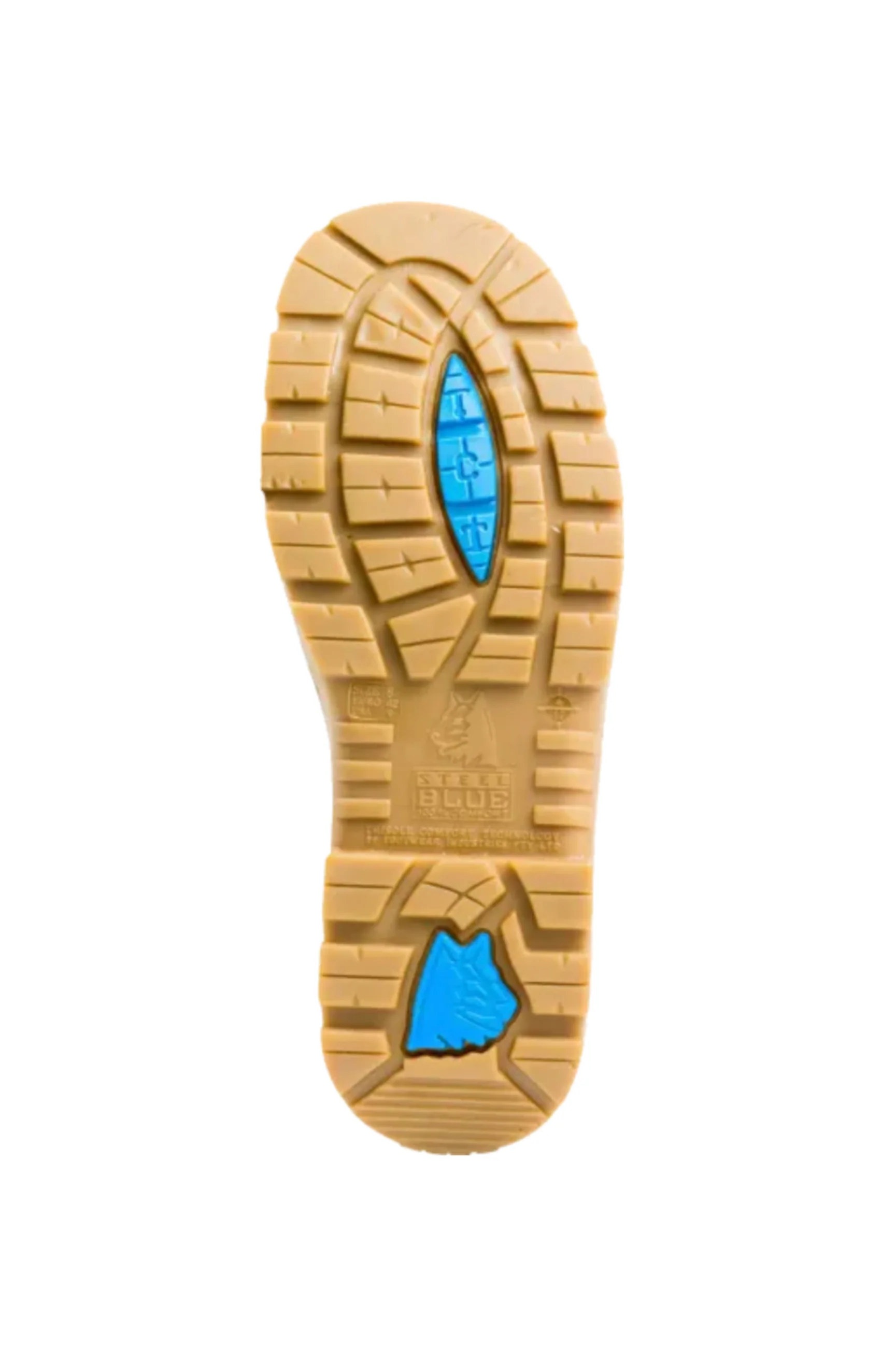 Steel Blue Argyle Zip Scuff Cap Boot - Image 7