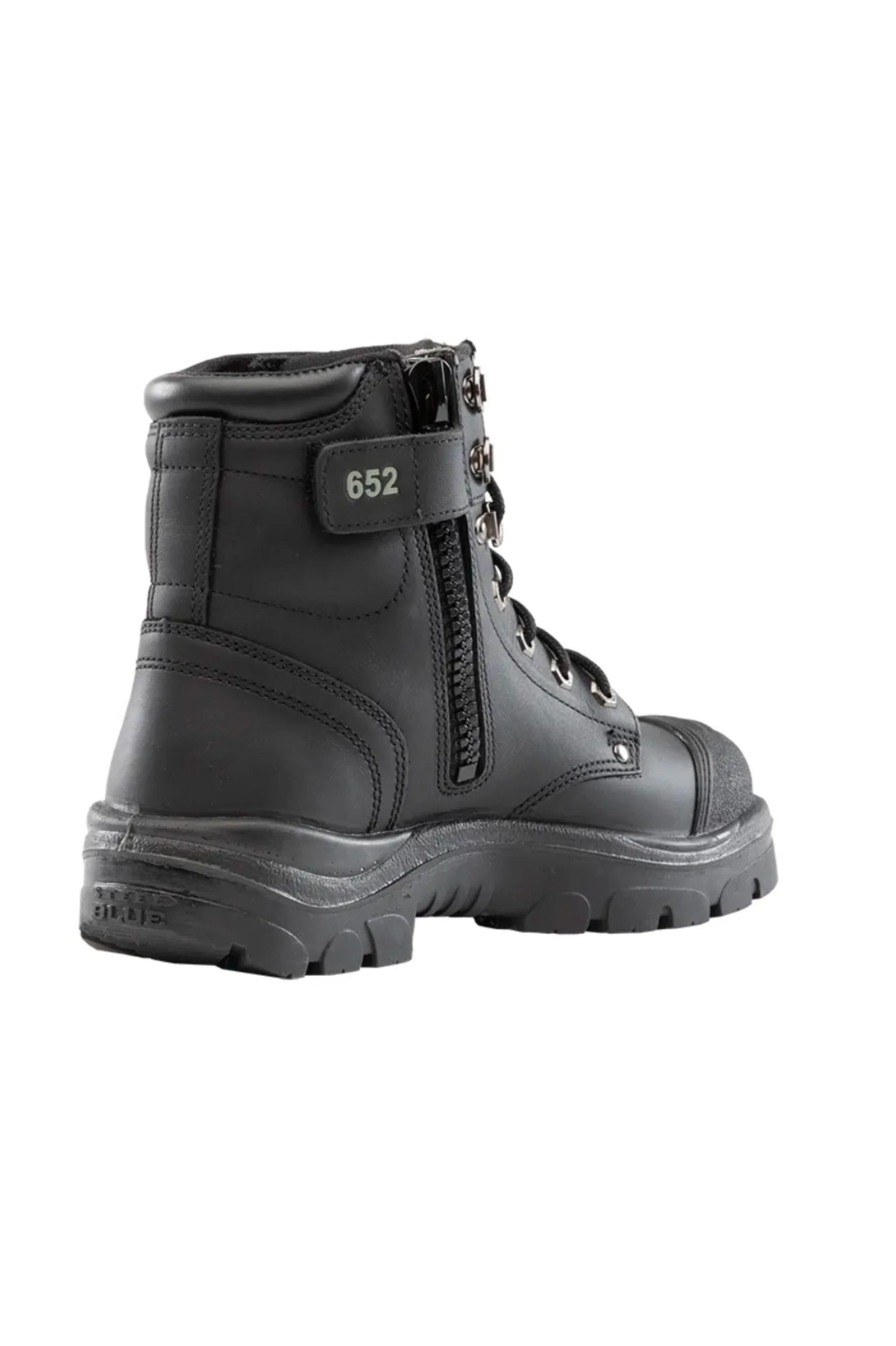 Steel Blue Argyle Zip Scuff Cap Boot - Image 6