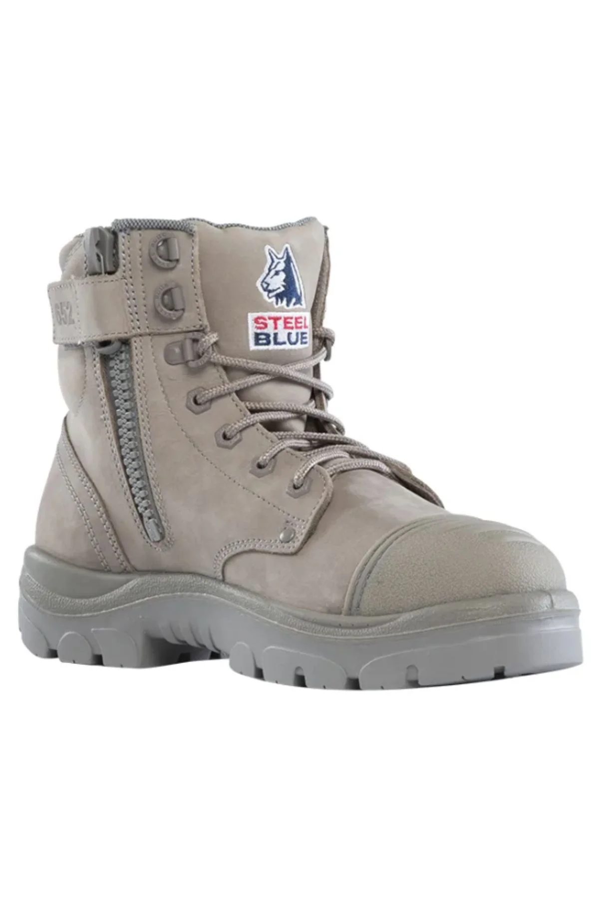 Steel Blue Argyle Zip Scuff Cap Boot