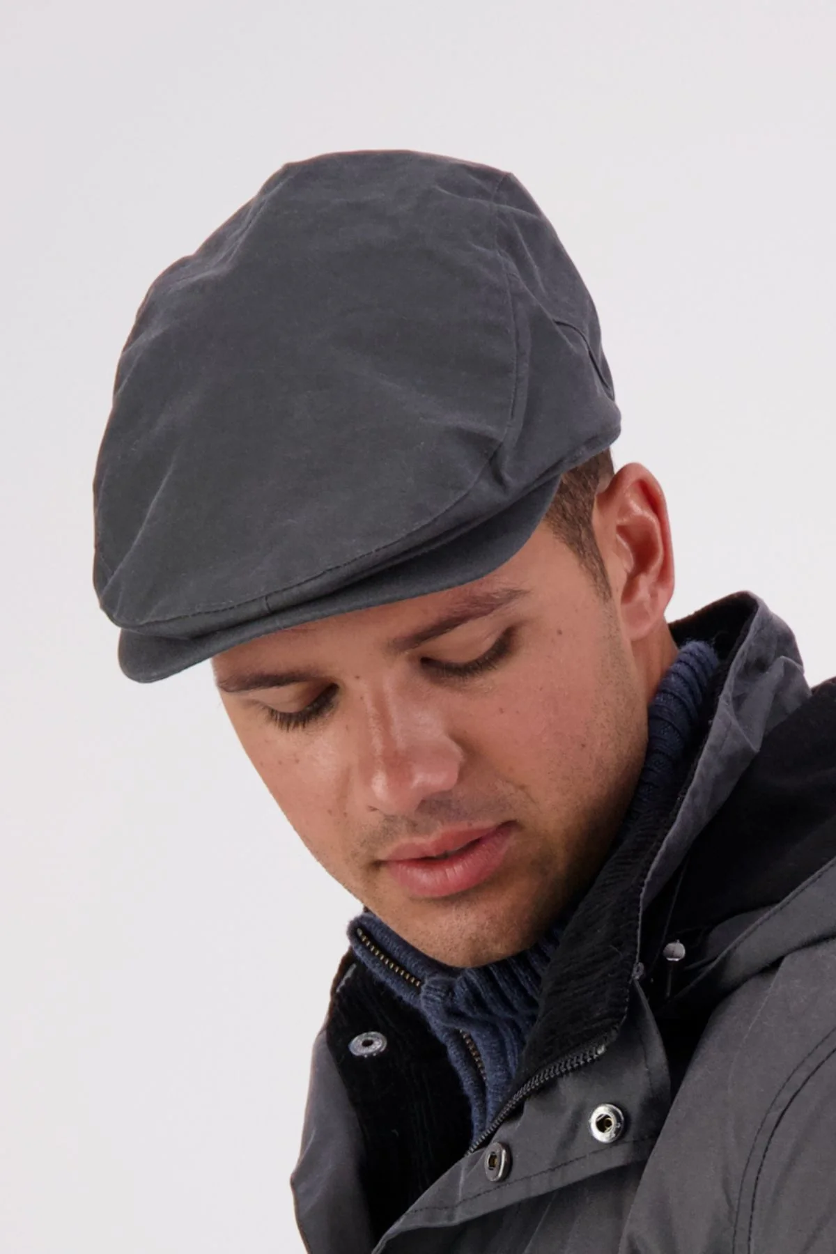 Swanndri Birmingham Oilskin Flat Cap - Image 3