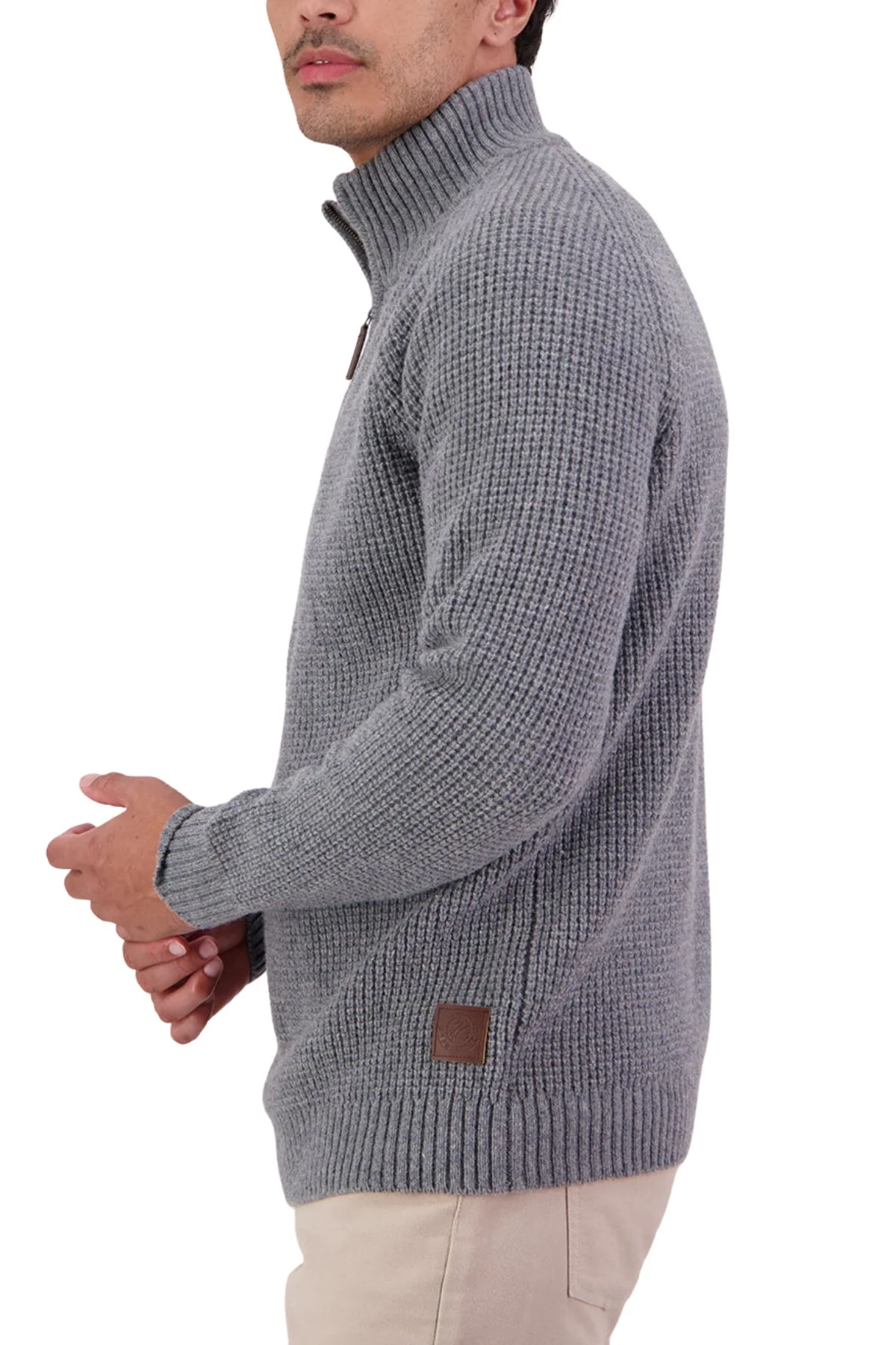 Swanndri Chalky Island Waffle Jumper - Image 3