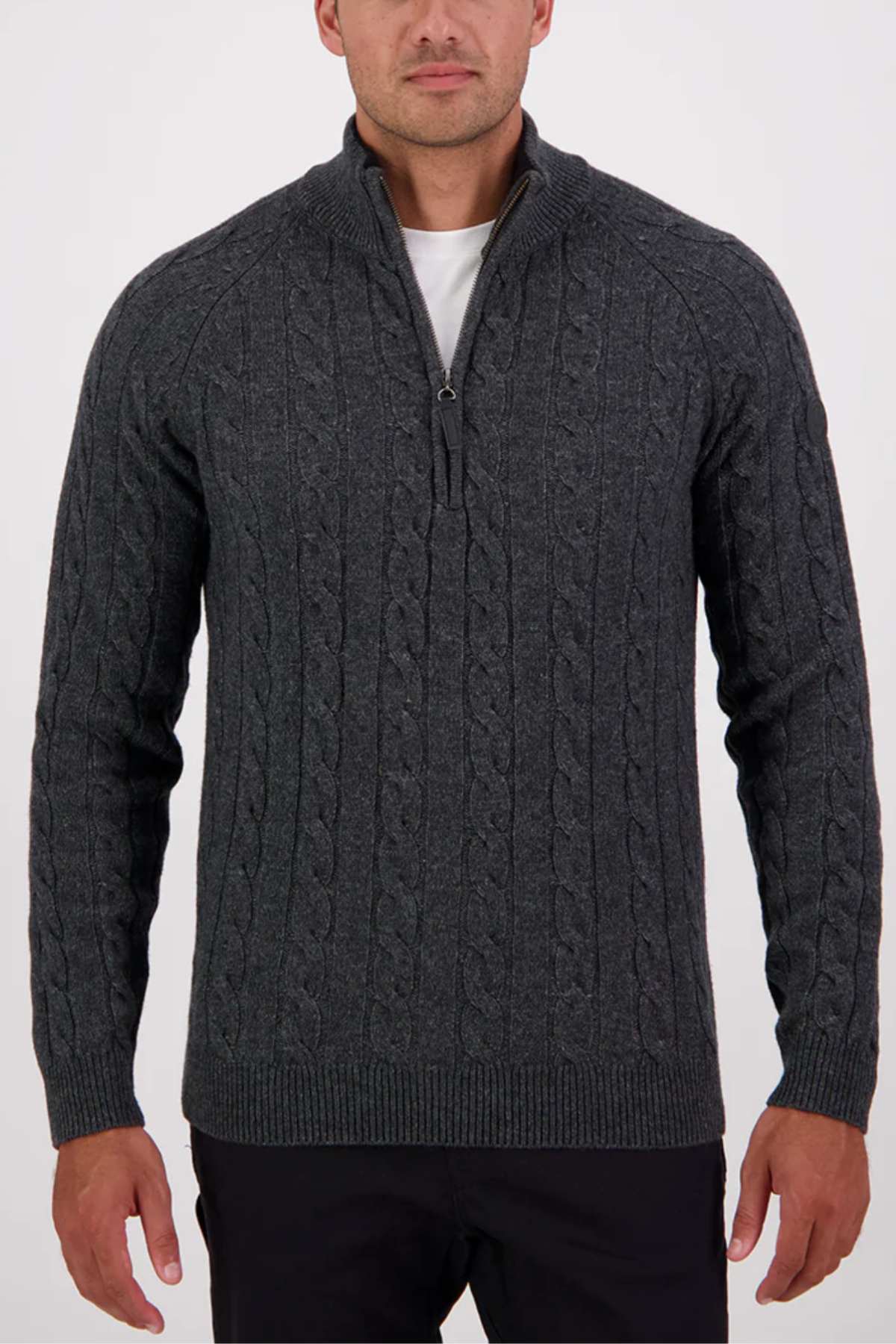 Swanndri Doncaster v2 Zip Cable Knit