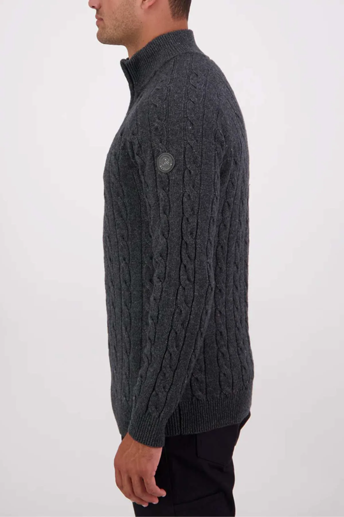 Swanndri Doncaster v2 Zip Cable Knit - Image 2