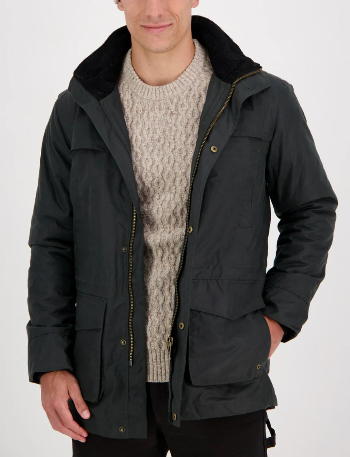 Swanndri Evans Flat Oilskin Jacket