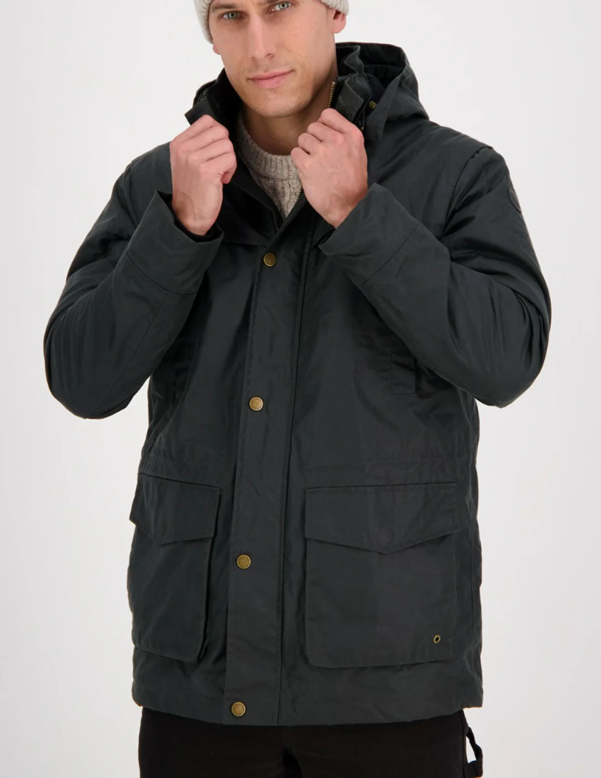 Swanndri Evans Flat Oilskin Jacket - Image 2